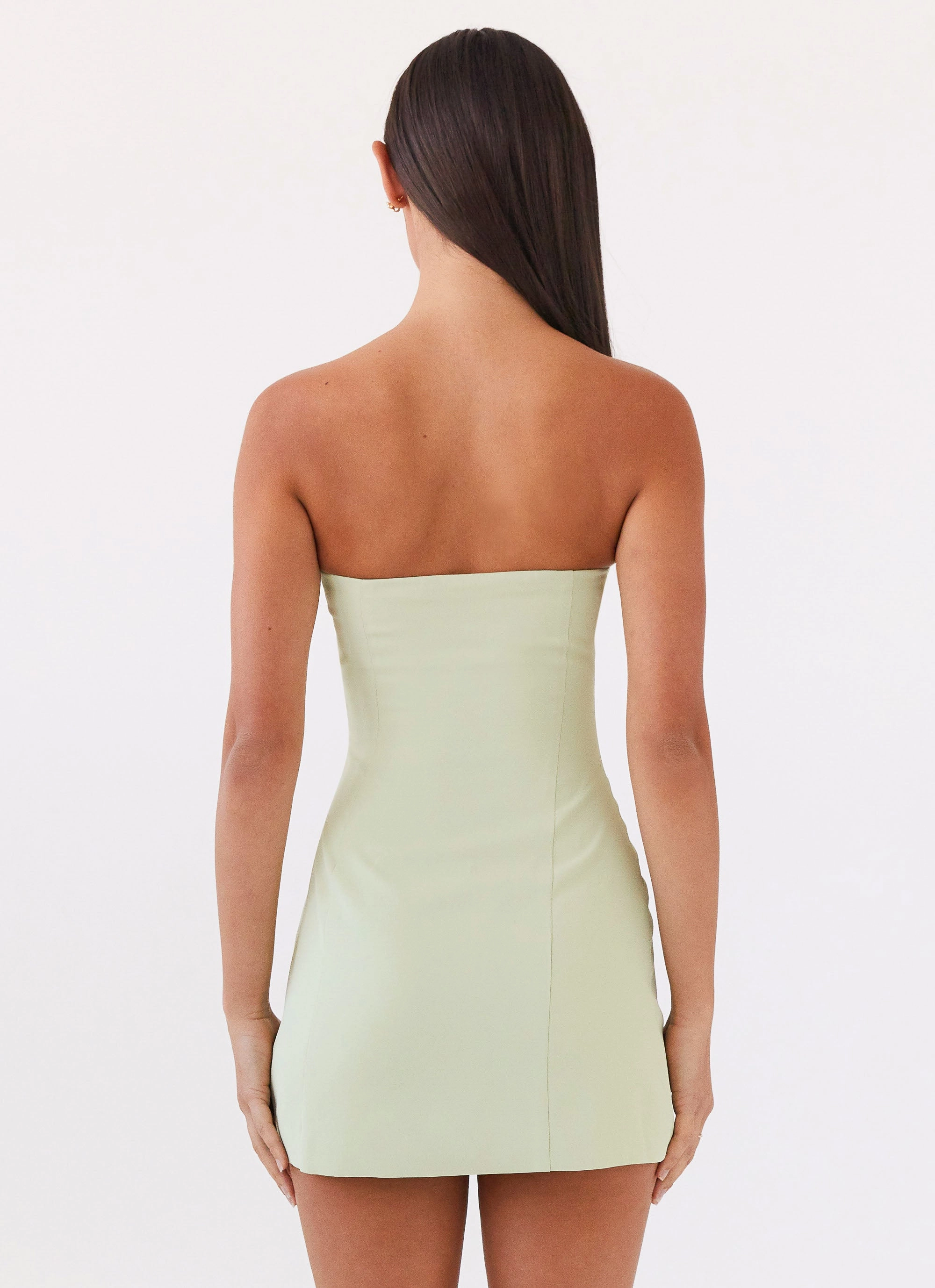 Classic Movement Ayanna Strapless Mini Dress - Green Zest