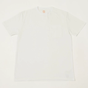 Soft Material Crew neck classic Beams Plus Pocket T-Shirt Two Pack - White