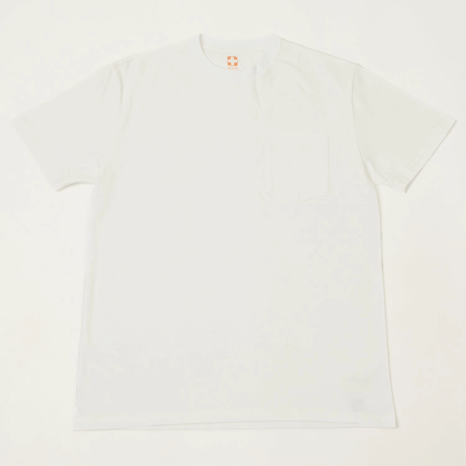 Soft Material Crew neck classic Beams Plus Pocket T-Shirt Two Pack - White
