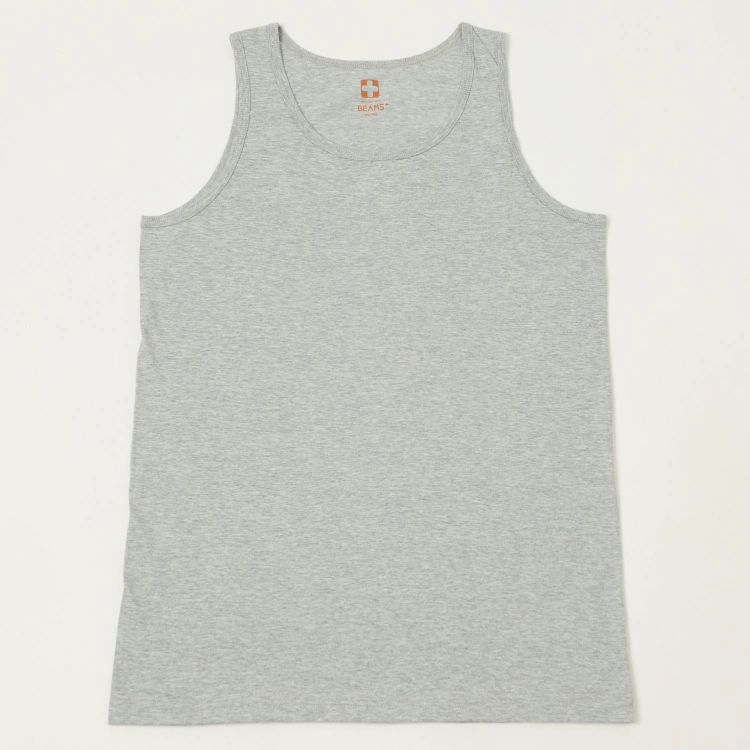 Beams Plus Tank Top Two Pack - White/Grey Breathable Material