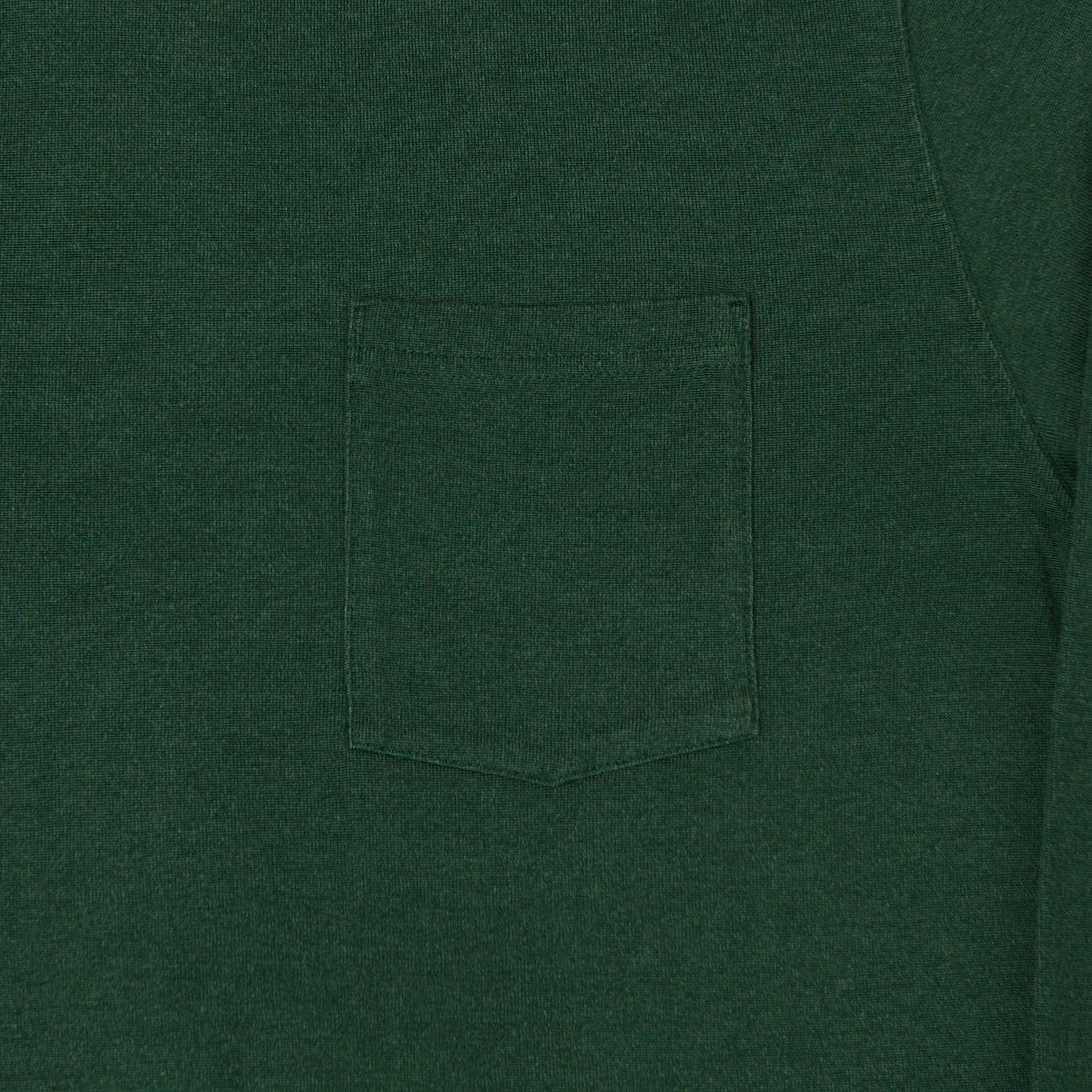 Beams Plus Two Tone Rayon Long Sleeve Pocket T-Shirt - Green Sleeveless High-Quality Fabric