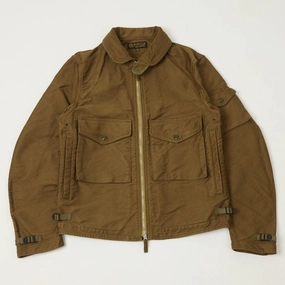 Freewheelers & Co S-8 Aviators Summer Flying Jacket - Sepia Brown Cozy Core Bronzer