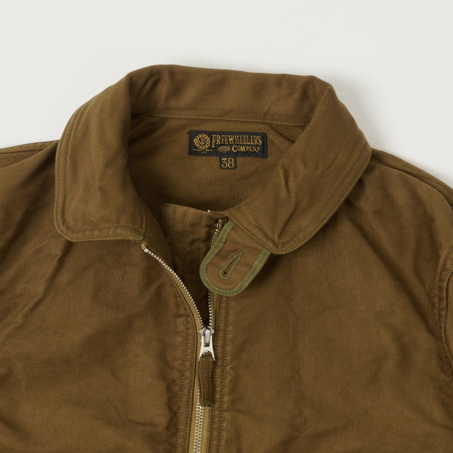 Freewheelers & Co S-8 Aviators Summer Flying Jacket - Sepia Brown Softshell Fabric Technology
