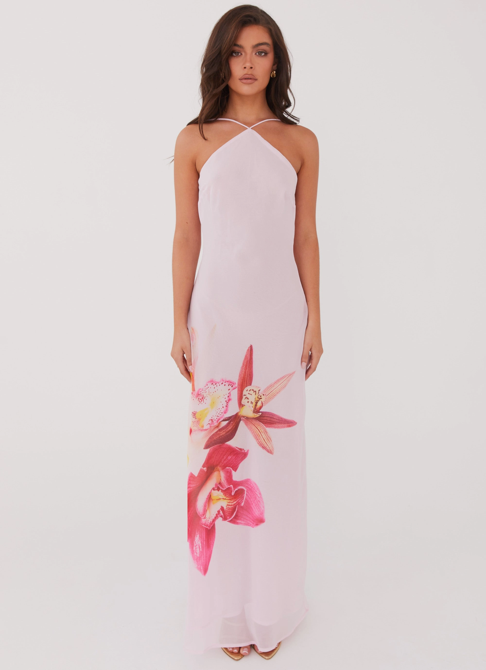 SmoothEdgeFinish Blossom Hearts Maxi Dress - Pink Peony
