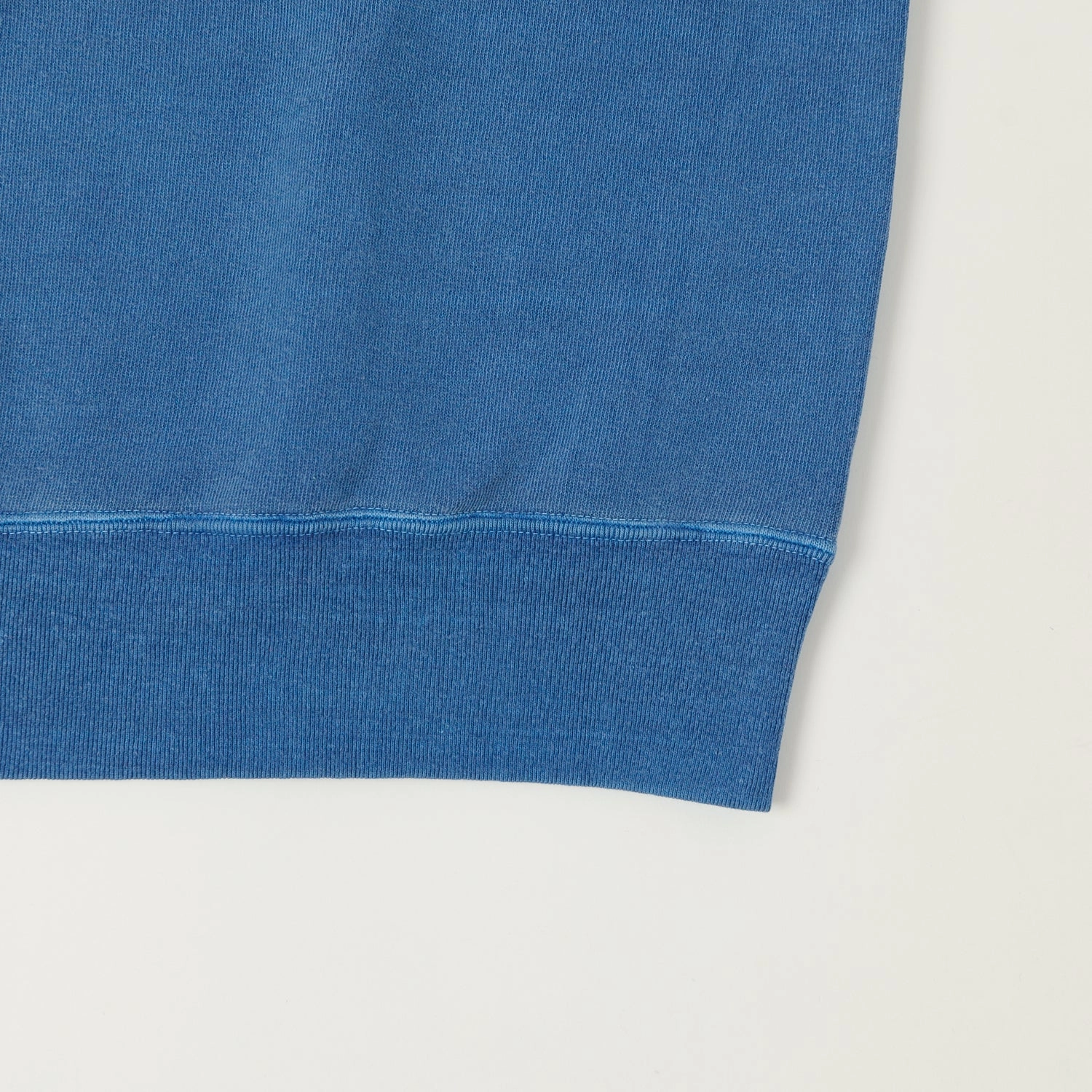 Cozy Protection Cozy Comfort Dubbleworks Cut Off Sleeve Pigment Dyed Sweatshirt - Indigo