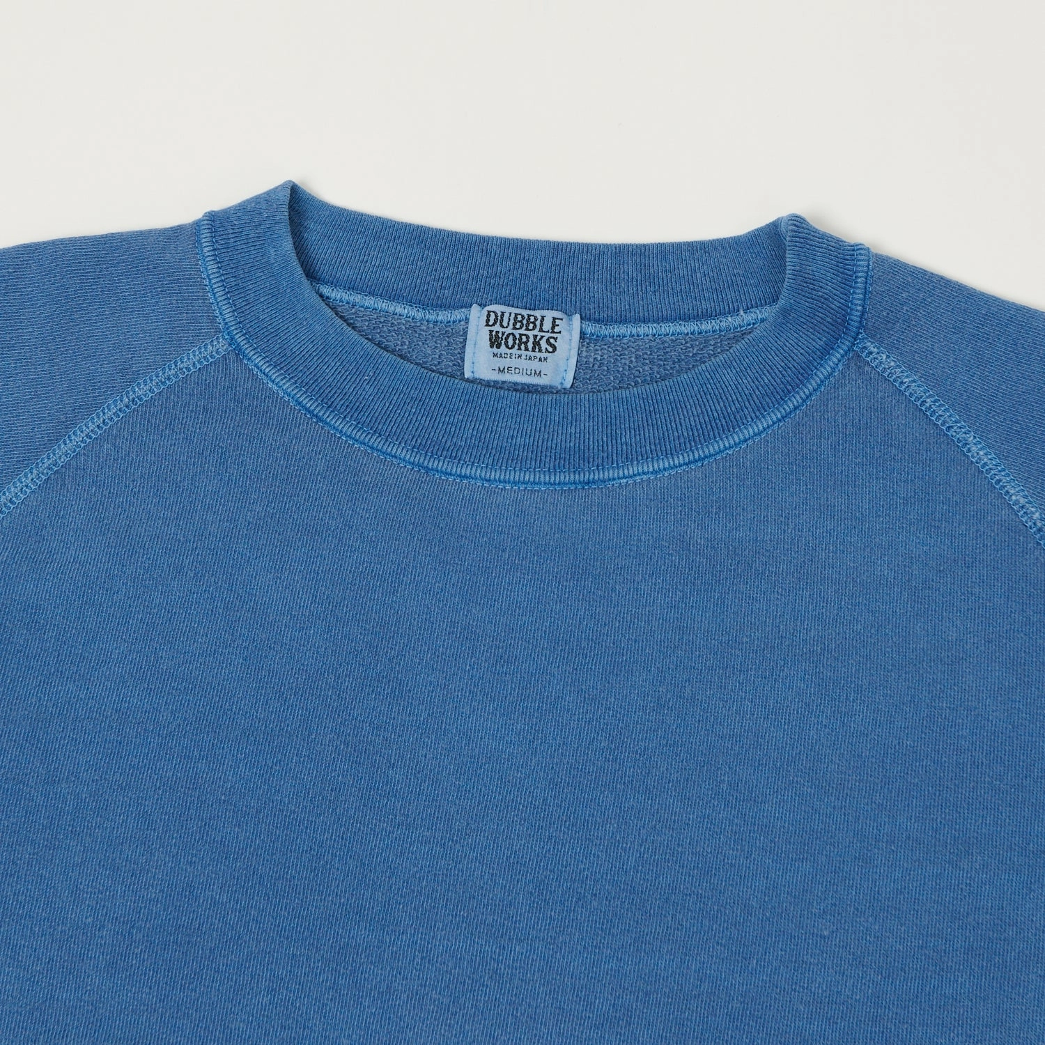 Athletic Cut Dubbleworks Cut Off Sleeve Pigment Dyed Sweatshirt - Indigo