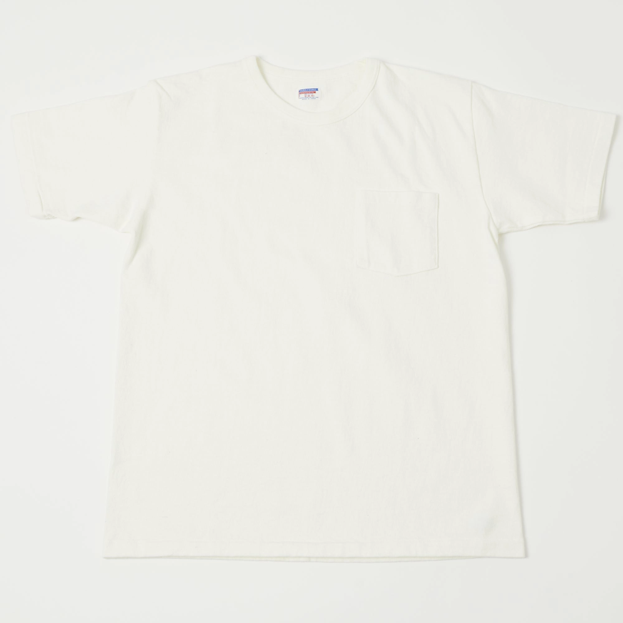 Soft Lining Dubbleworks Heavy Fabric Pocket Tee - Off White