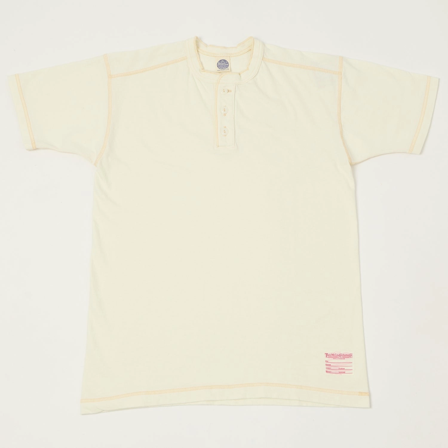 TOYS McCOY Union Henley - Off White Unisex style Printed design