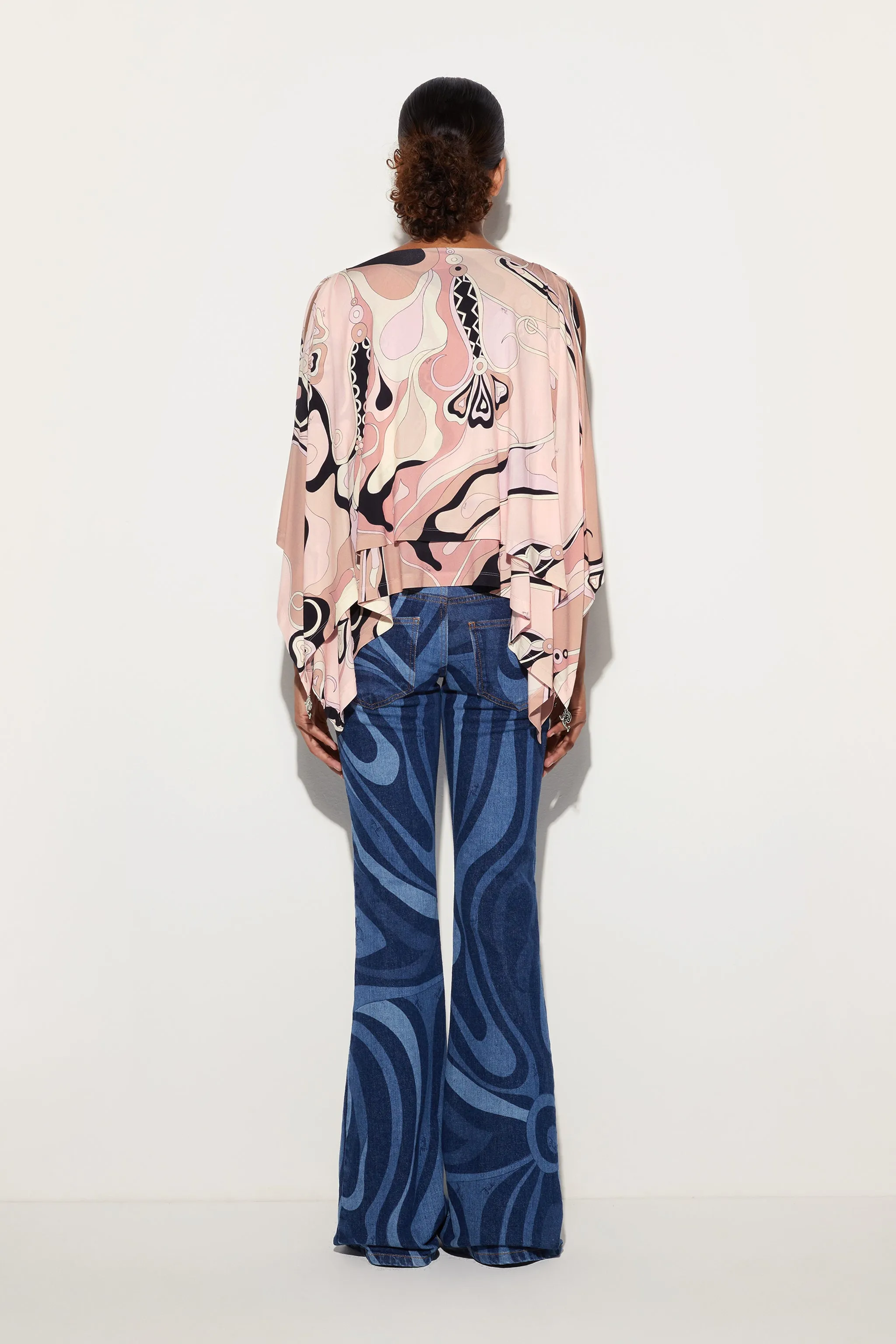 Anti Pill Technology Orchidee Draped Sleeves Top