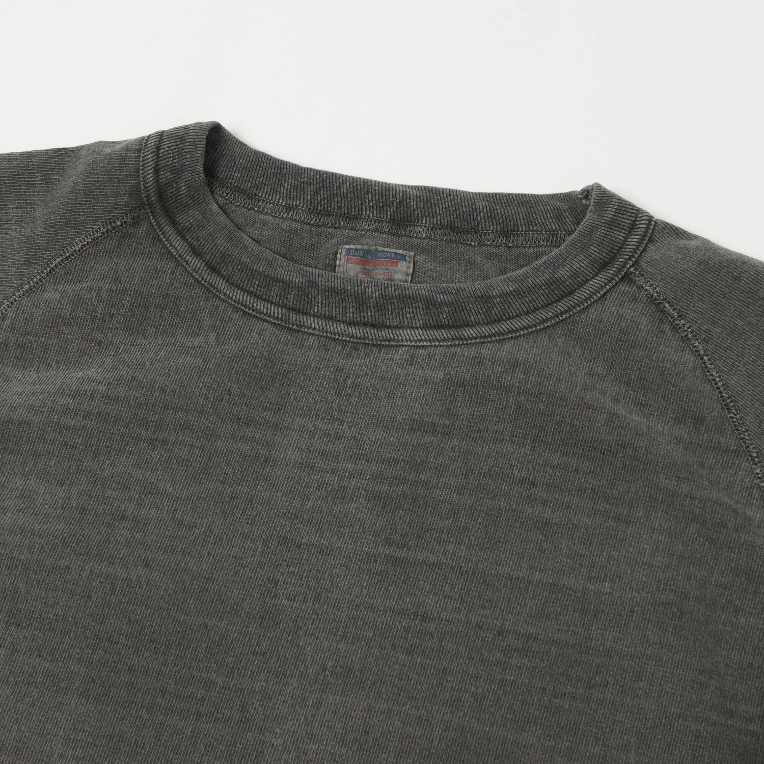 Dubbleworks Heavy Fabric Raglan Sleeve Pigment Dye T-Shirt - Sumikuro Relaxed Fit Design Perfect Comfort Wear