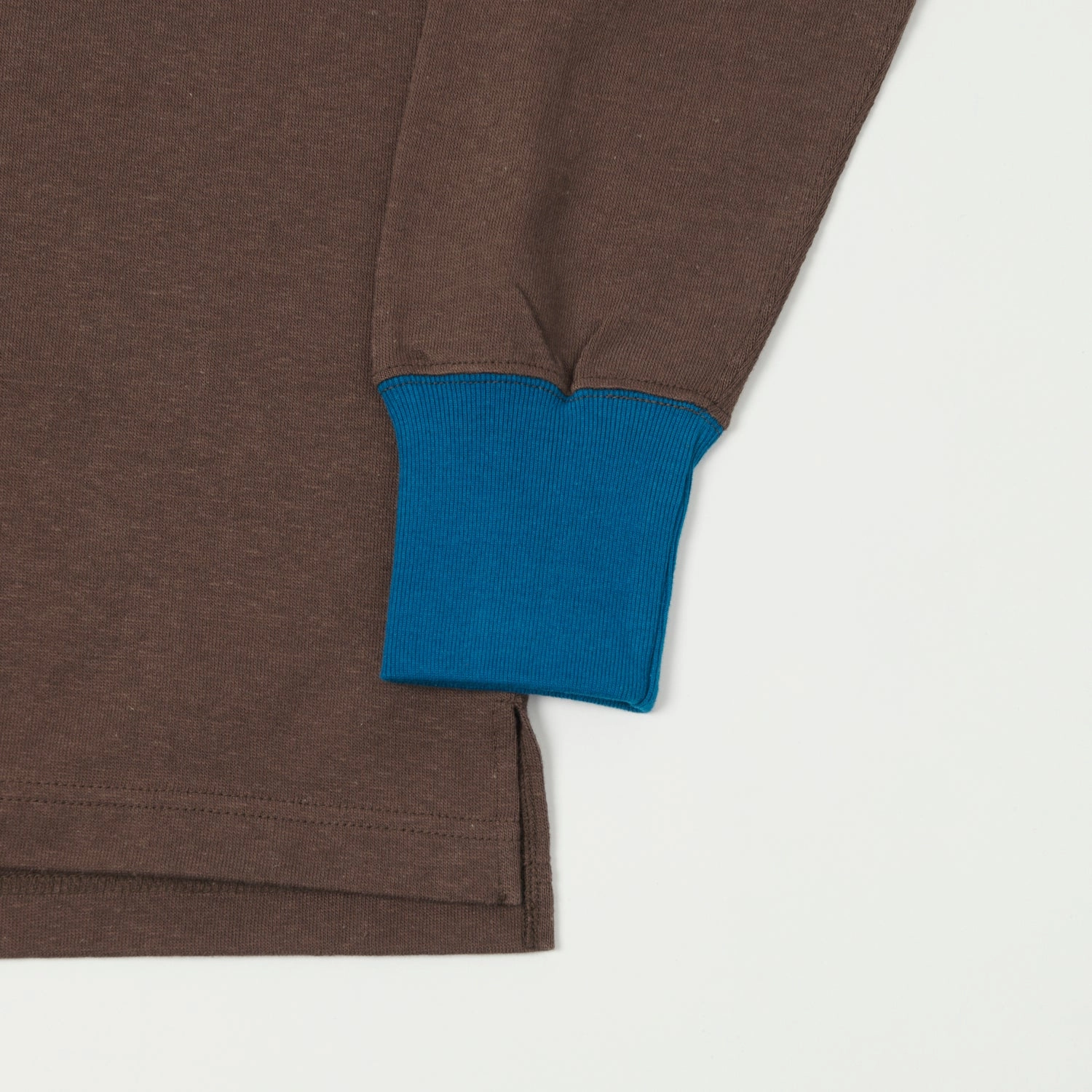 Cool Style Quick Fit Wear Freewheelers & Co Great Lakes Long Sleeve Henley - Coal Tar/River Blue