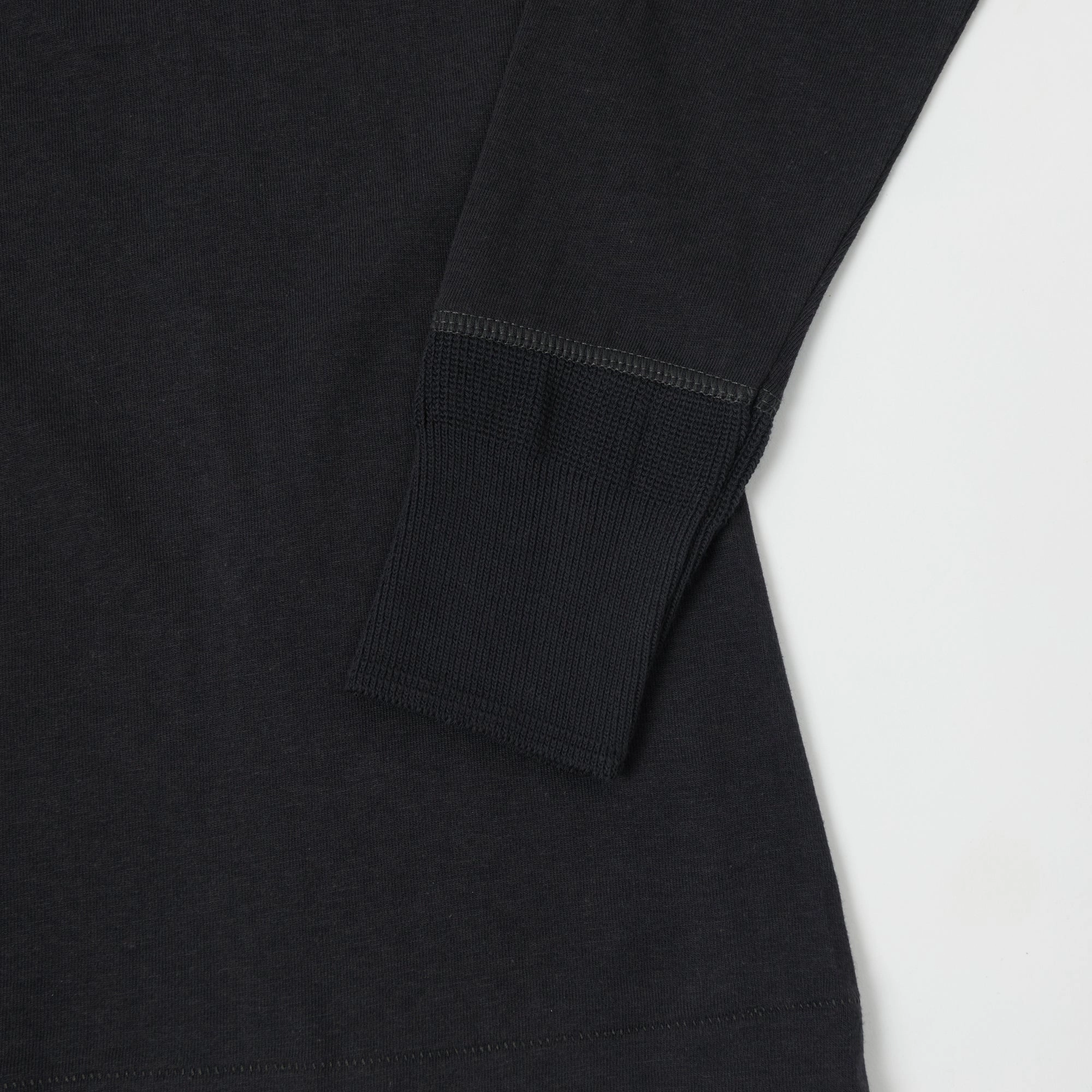 Merz b. Schwanen 102 Lightweight Long Sleeve Henley - Charcoal Anti Shrinkage Treatment