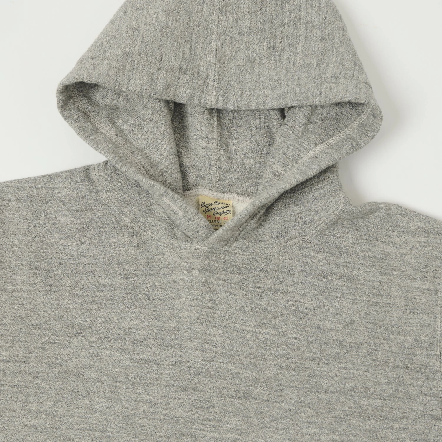 Buzz Rickson's Pullover Sweat Parka - Heather Grey right for spring Essential Active