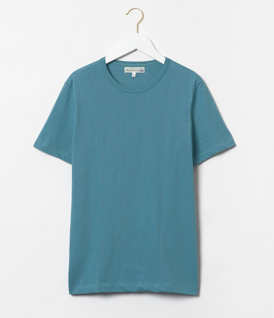Trendy Comfort Merz b. Schwanen 1950s Classic Lightweight T-Shirt - Aqua