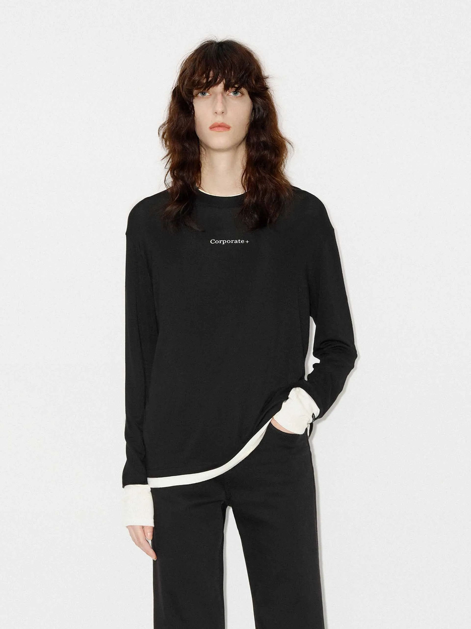 Fast Drying Contrast Detail Loose Top