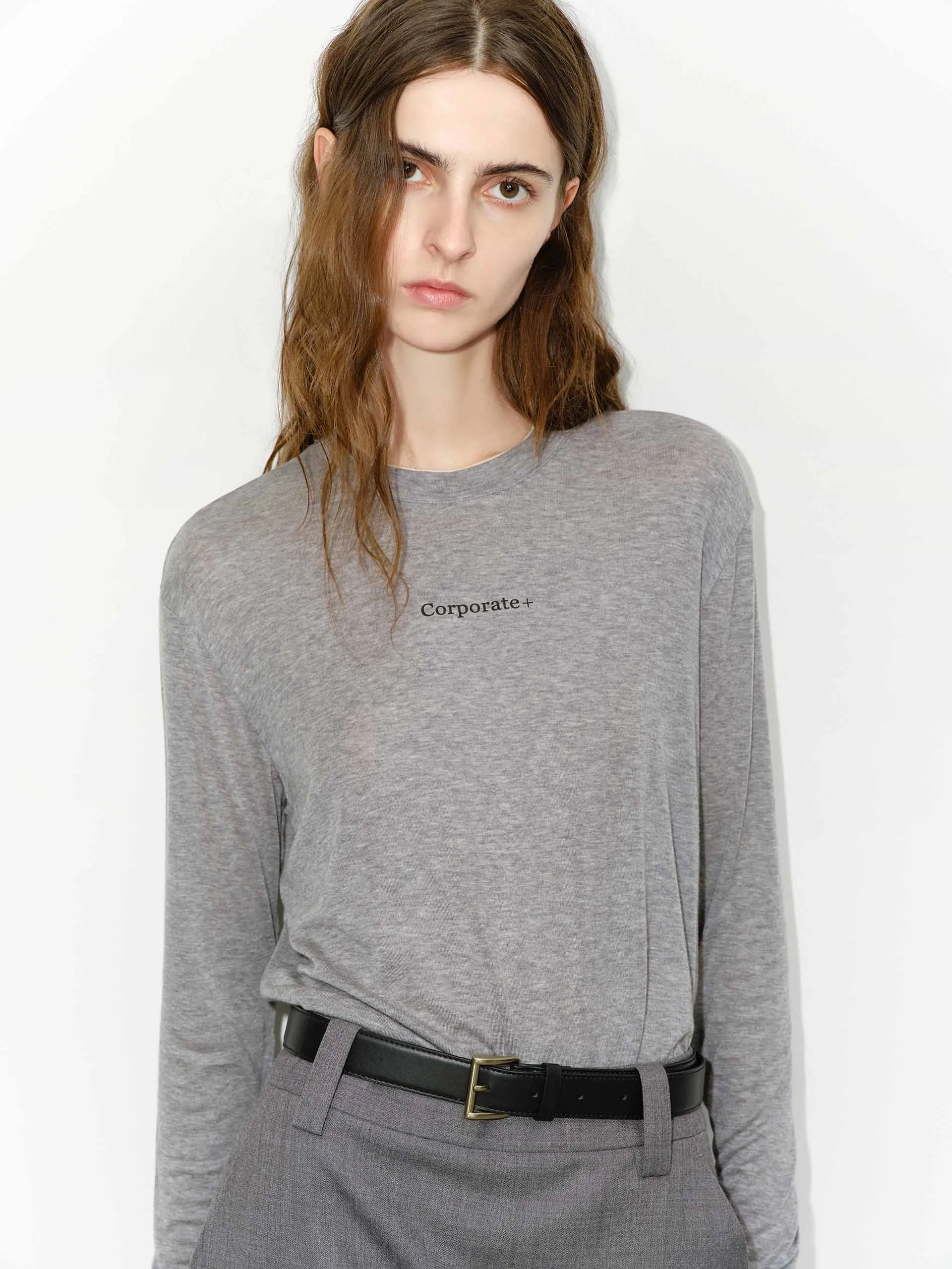 Contrast Detail Loose Top formal dinner