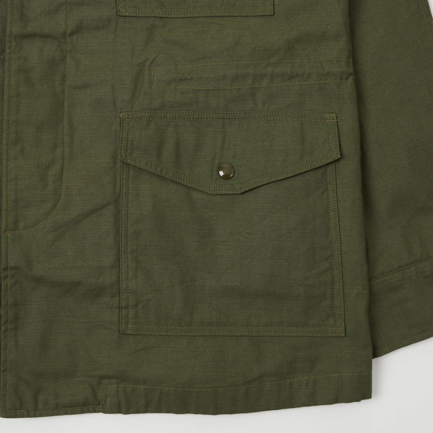 Buzz Rickson's Wind Resistant Field Jacket - Olive Drab Round-neck suitable for cultural festivals