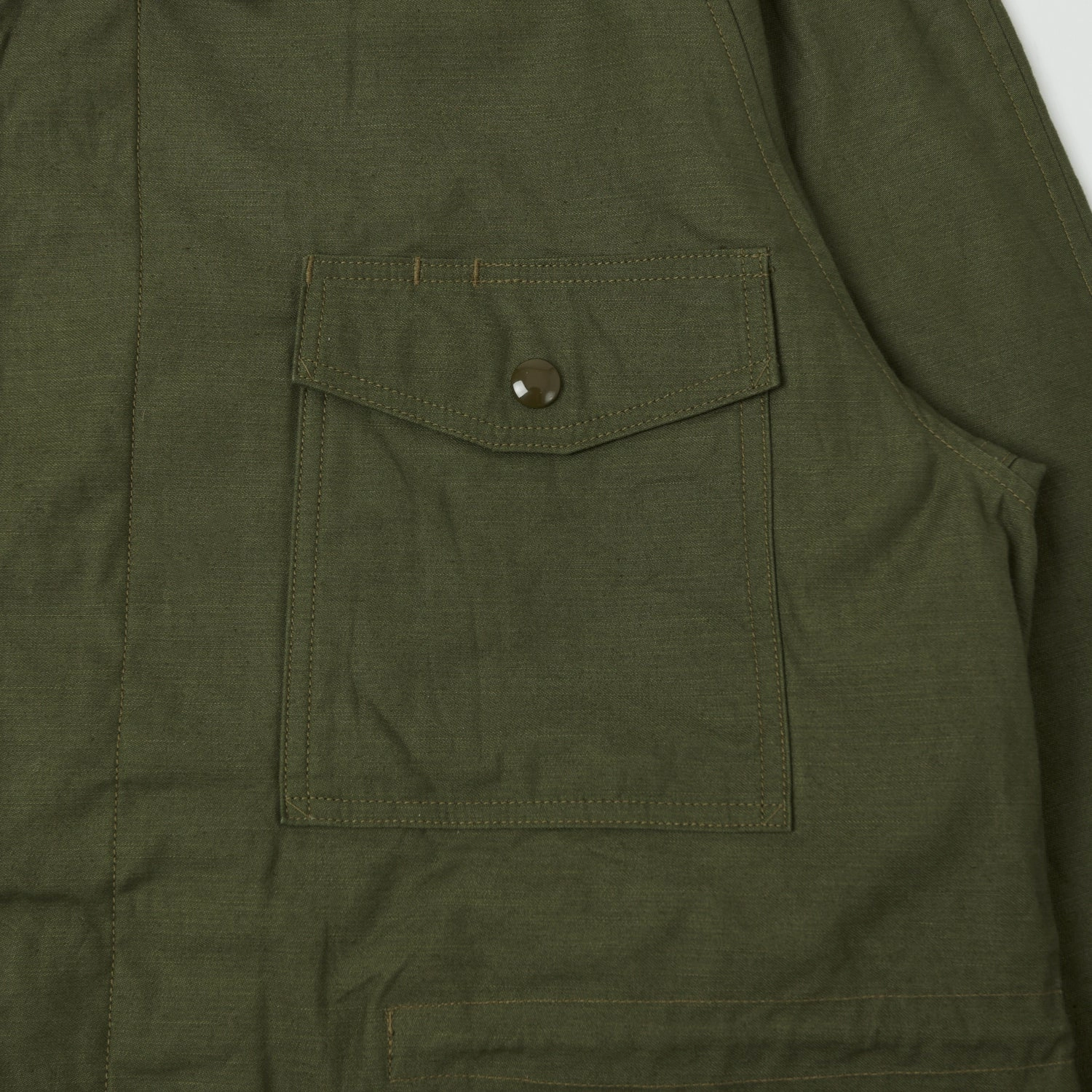 Buzz Rickson's Wind Resistant Field Jacket - Olive Drab Fashion Week Breathable Material