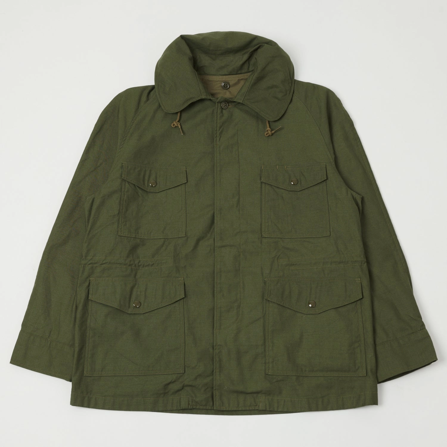 Buzz Rickson's Wind Resistant Field Jacket - Olive Drab Weight Distribution System Chill Resistant