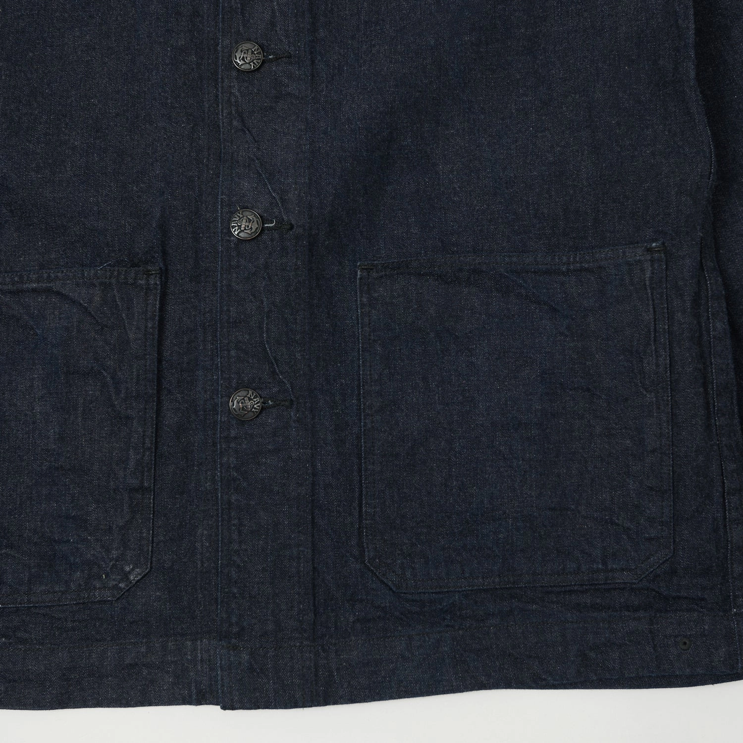 Buzz Rickson's 'Dungaree Jumper' Shawl Collar Denim Jacket - One Wash Thermal Insulation Active Lifestyle Gear
