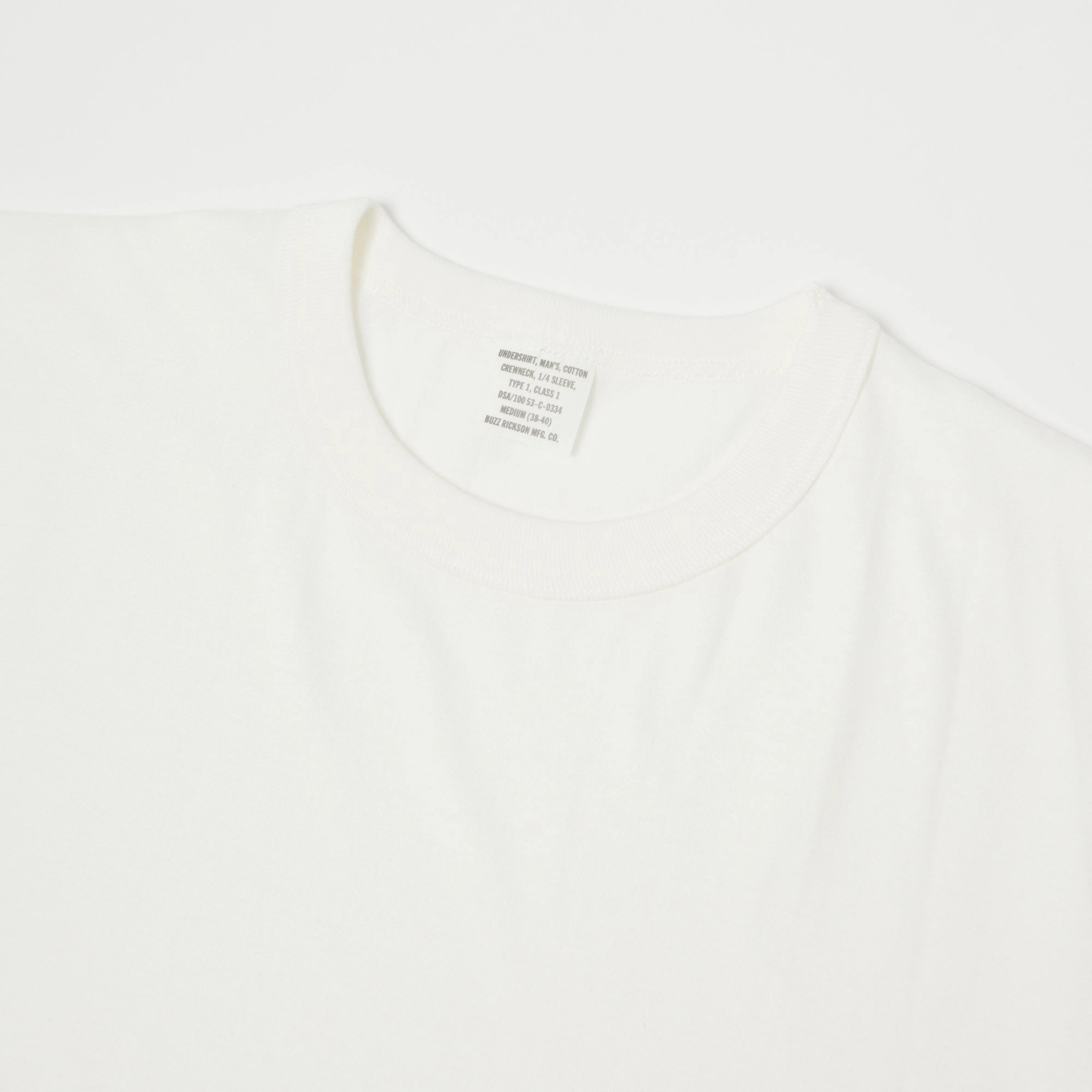 Quick Change Fashionable Look Buzz Rickson's 'Government Issue' T-Shirt - White