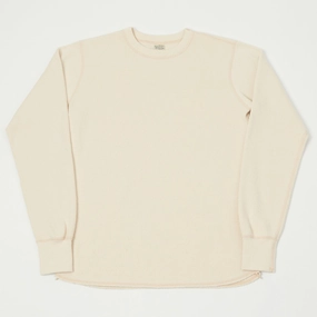 Buzz Rickson's Long Sleeve Thermal T-Shirt - Natural Comfy Movement Comfort Wearable