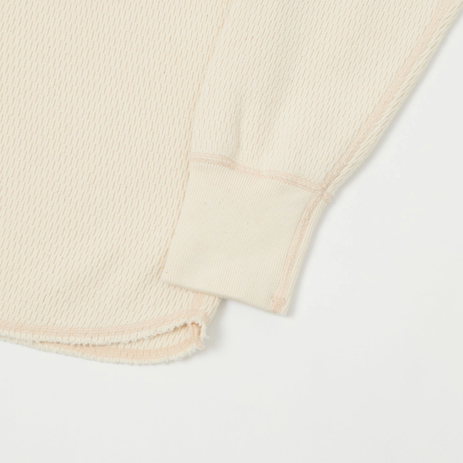 Buzz Rickson's Long Sleeve Thermal T-Shirt - Natural Durable Knitwear