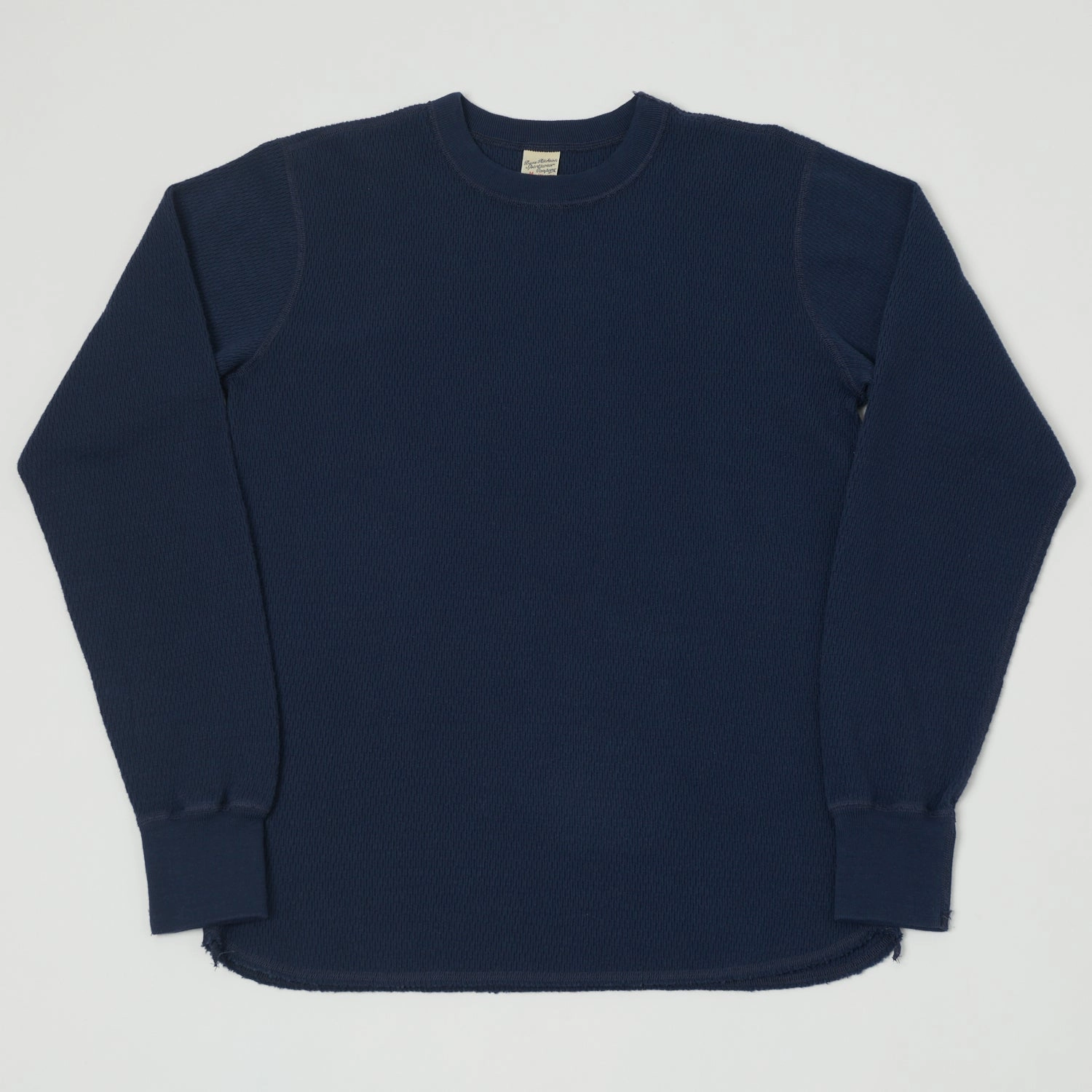 Buzz Rickson's Long Sleeve Thermal T-Shirt - Navy Basic Layering