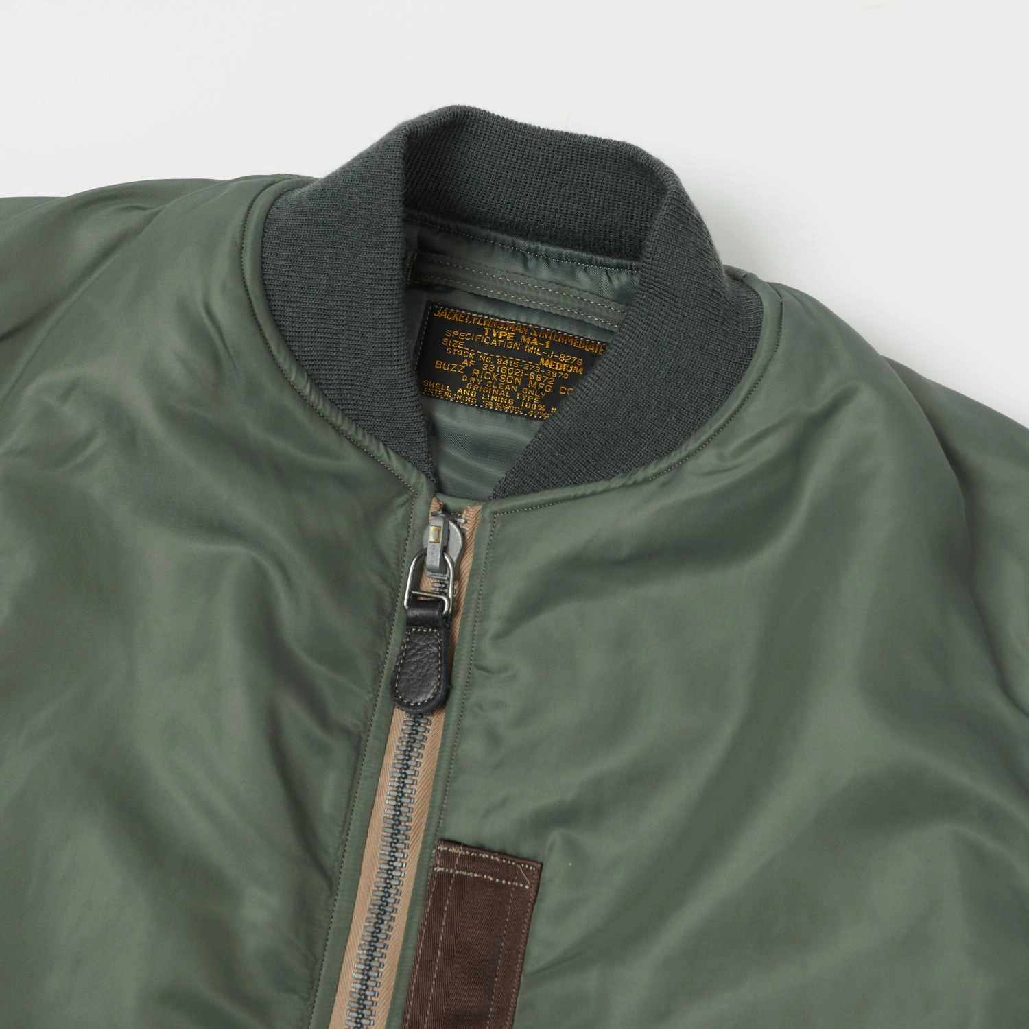 Buzz Rickson's MA-1 'Slender' Flight Jacket - Olive Deal