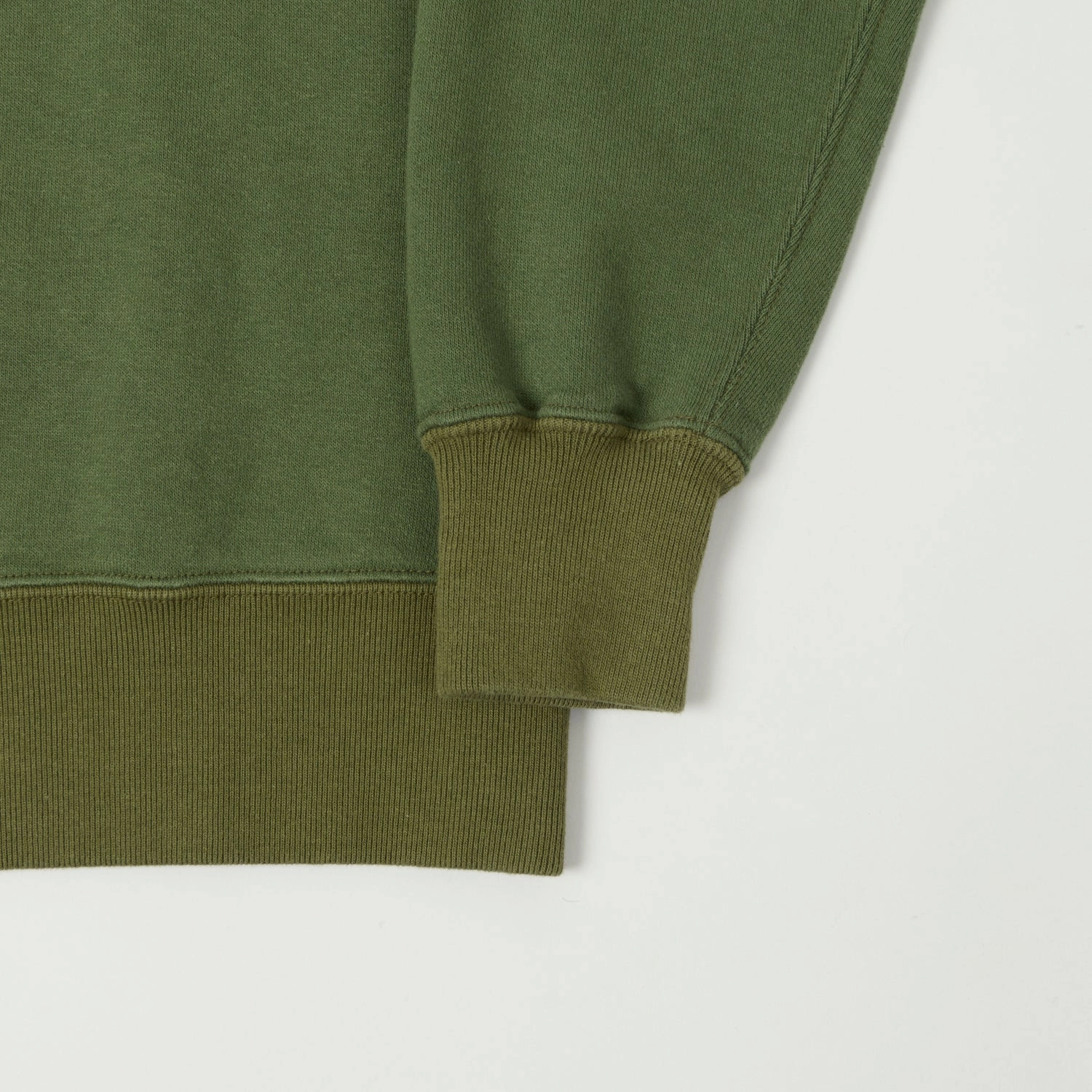 Cozy Everyday product bead charm Buzz Rickson's Raglan Sleeve Freedom Sweatshirt - Olive