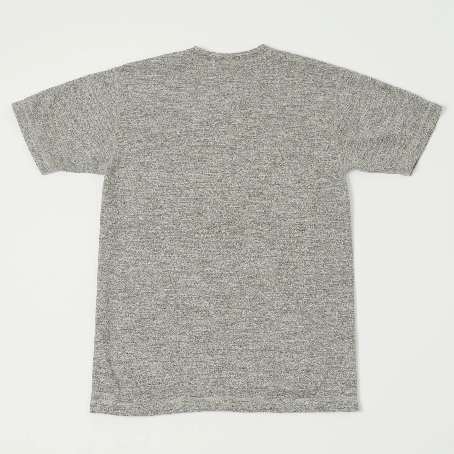 Buzz Rickson's Slub Henley T-Shirt - Grey Melange Casual Wearable Sporty Active Wear