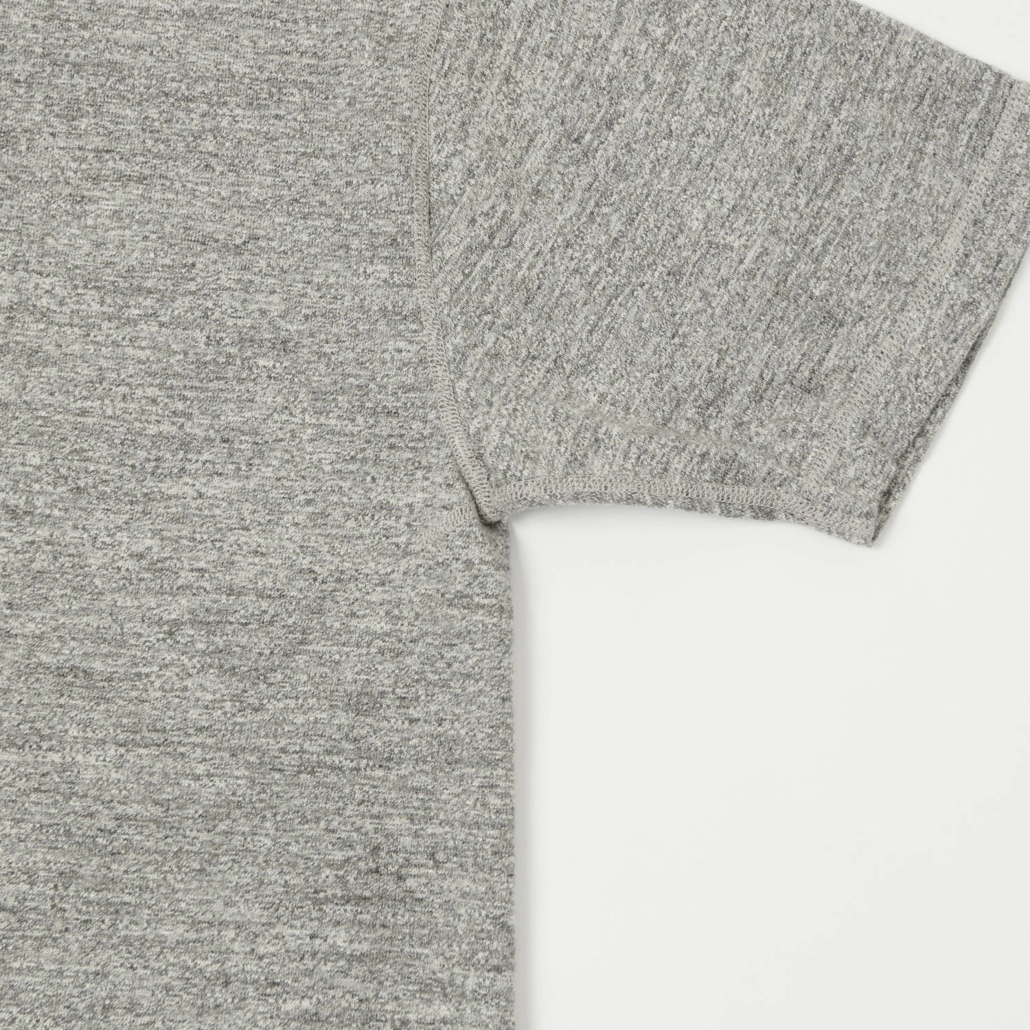 Light Style Trend anti static coating Buzz Rickson's Slub Henley T-Shirt - Grey Melange