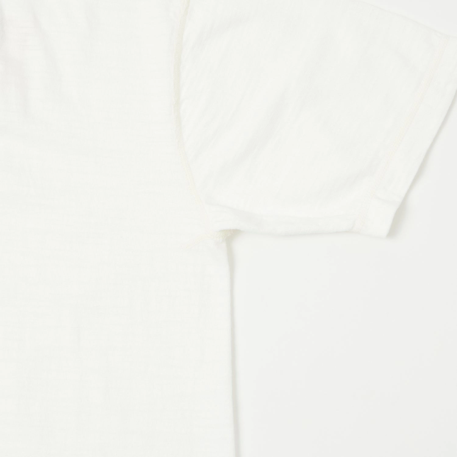 Buzz Rickson's Slub Henley T-Shirt - White Biodegradable Options
