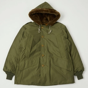 Weekend Hike Rugged Layering Buzz Rickson's Type B-9 Extreme Cold Flight Parka - Olive Drab