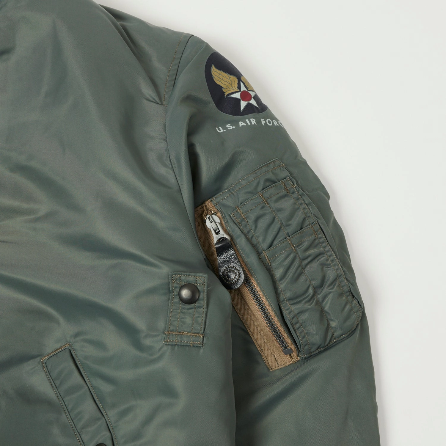 Love Versatile Layering Piece Buzz Rickson's Type MA-1 'Albert Turner & Co' Jacket - Olive