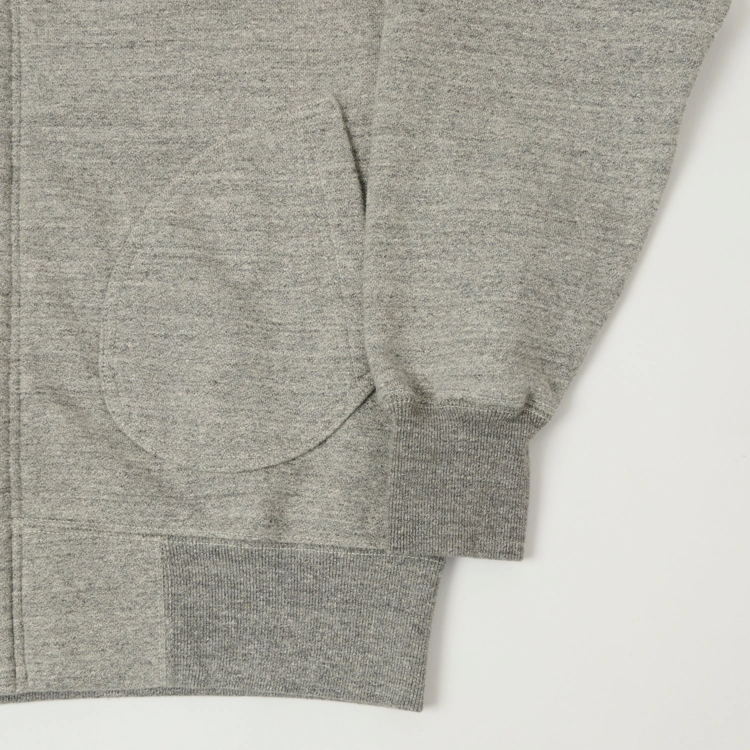 Camping Comfort product sporty appeal Buzz Rickson's U.S.A.F Full Zip Sweat Parka - Heather Grey