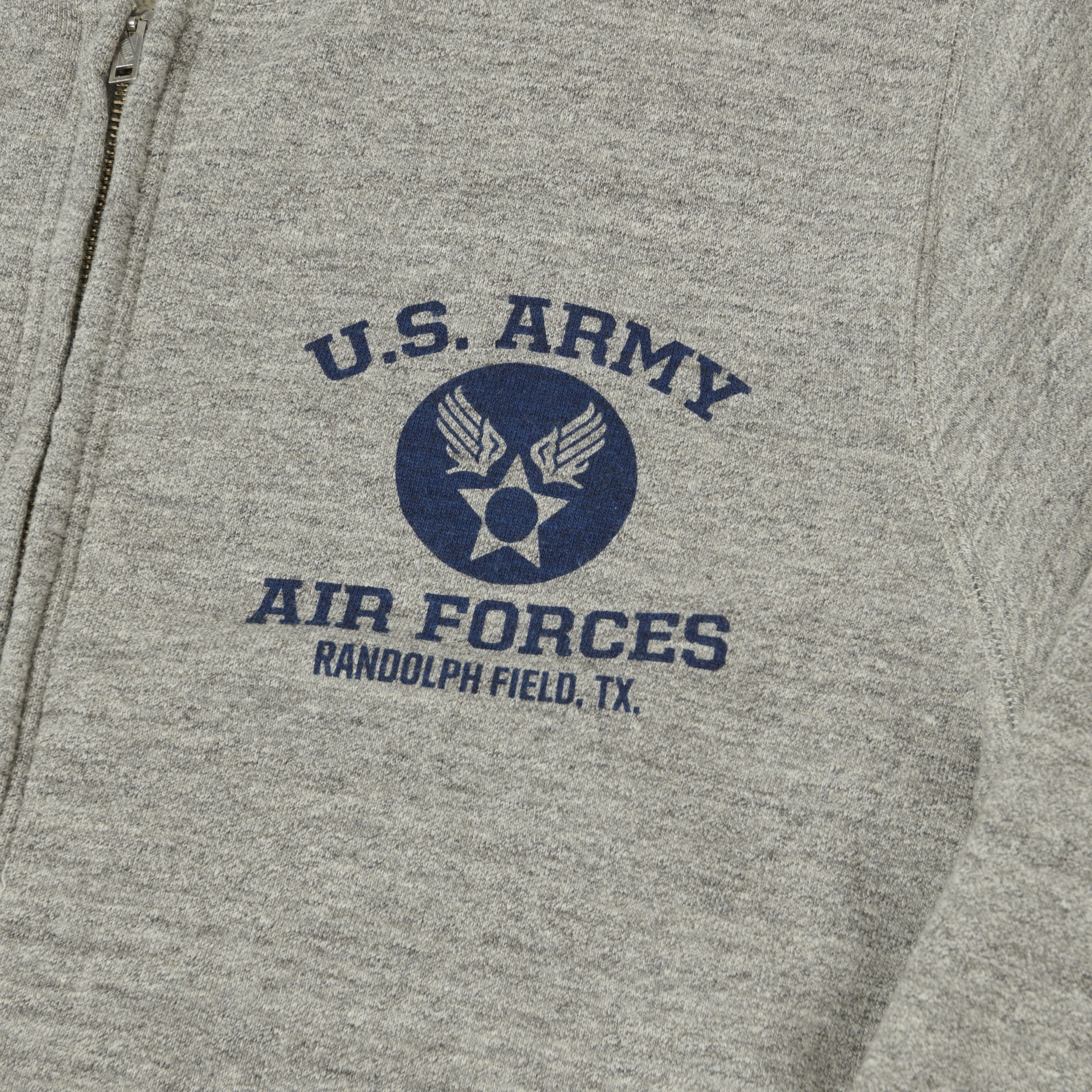 Buzz Rickson's U.S. Army Air Forces Zip Sweatshirt - Heather Grey product holiday wear celebration