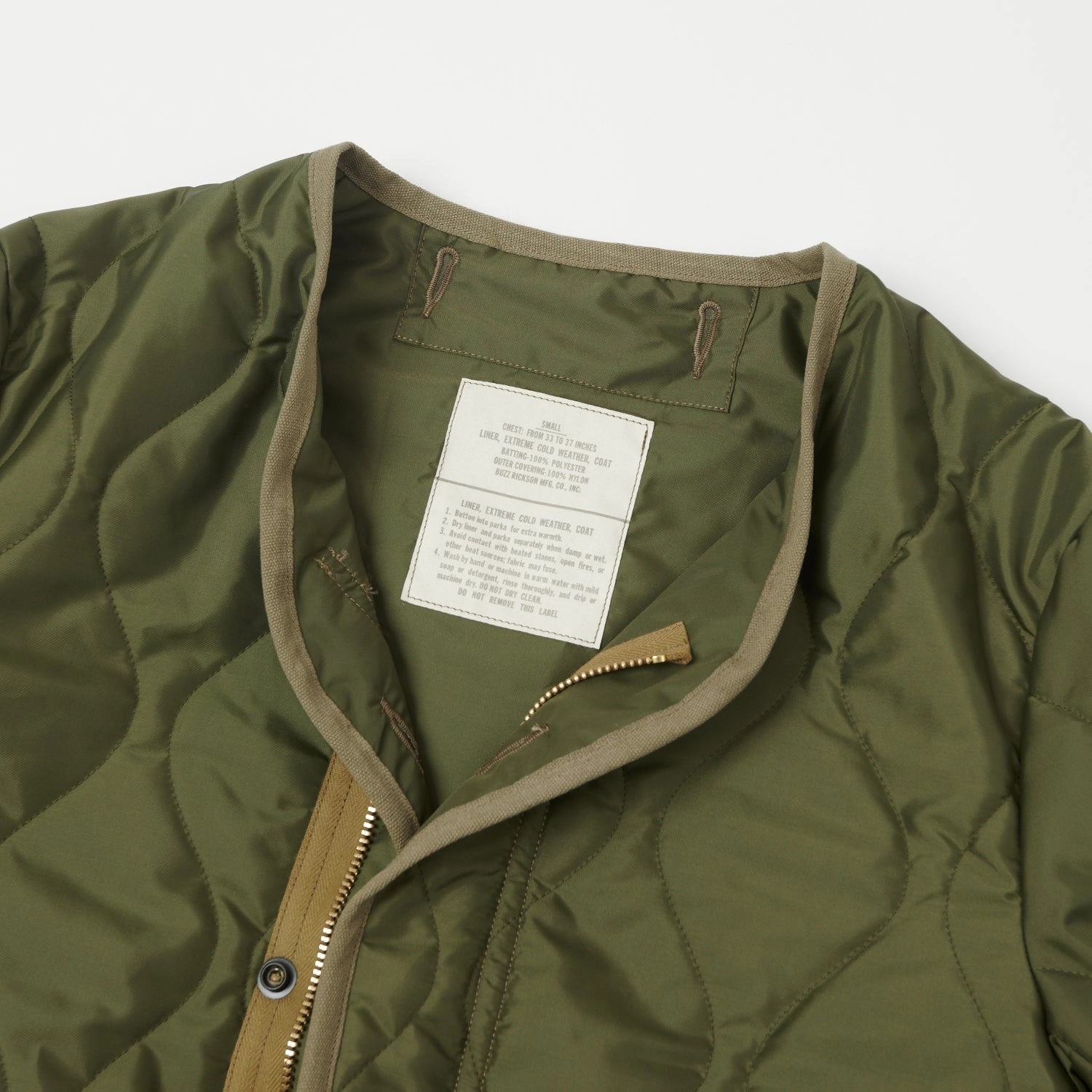 Buzz Rickson's U.S. Army M-65 Liner Jacket - Olive Surprise
