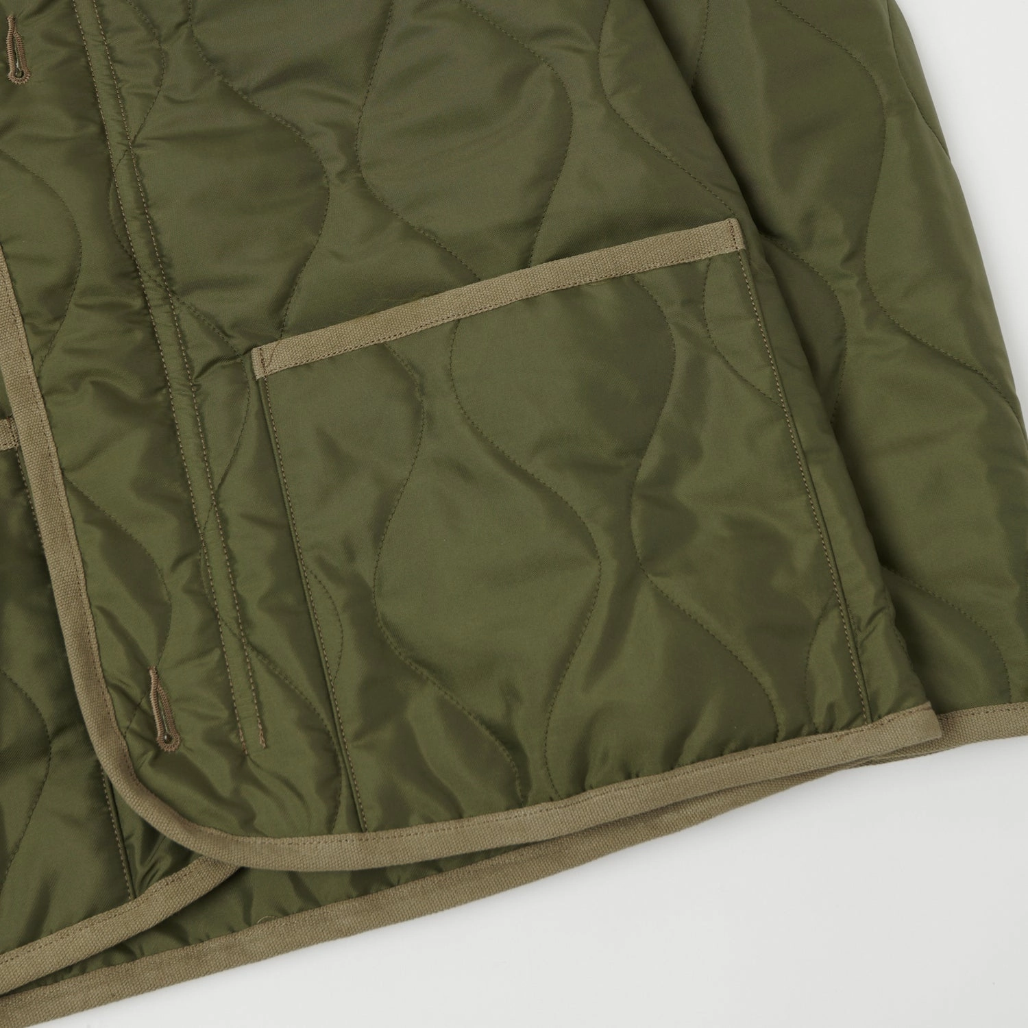 Buzz Rickson's U.S. Army M-65 Liner Jacket - Olive All Season Fit Impact Absorbing Padding