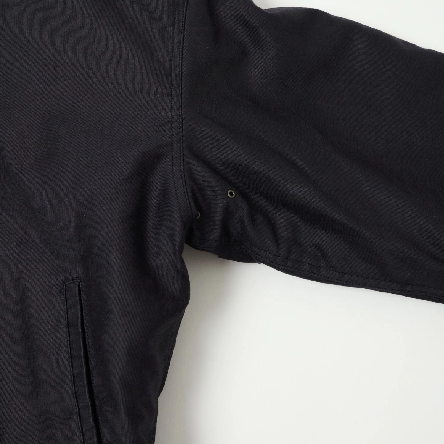 Reinforced Shoulder Panels Buzz Rickson's U.S. Navy N-1 Deck Jacket - Navy Demotex