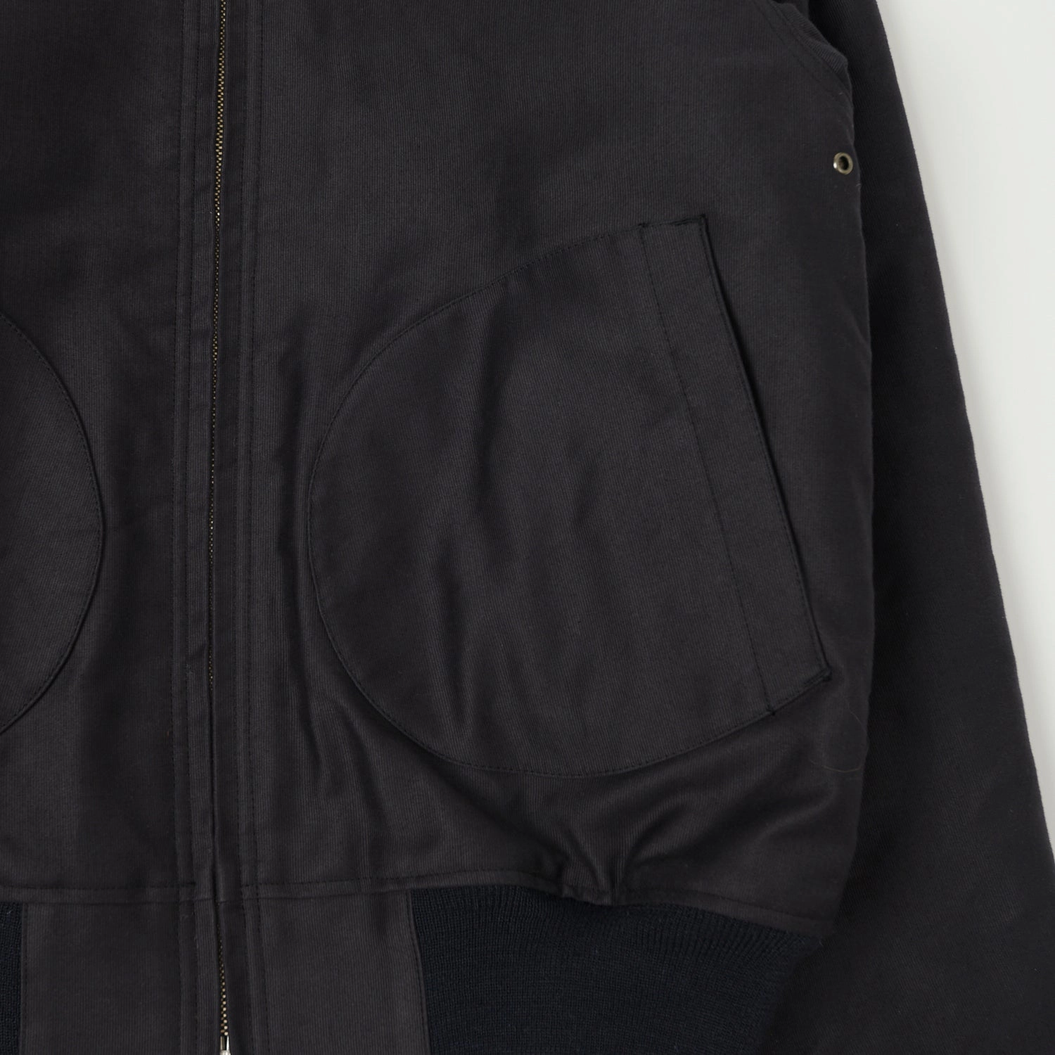 Buzz Rickson's U.S. Navy Zip Through Deck Jacket - Navy Demotex Rack