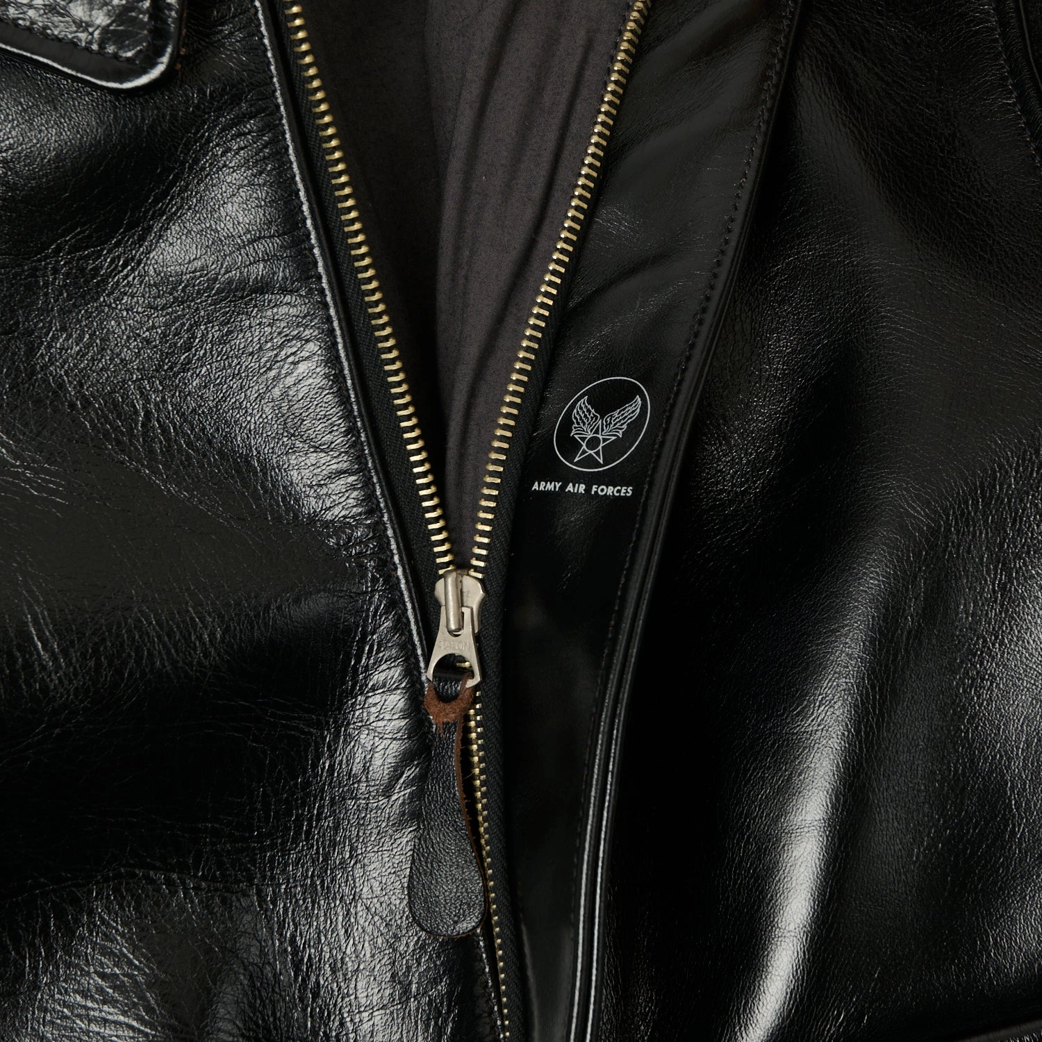 Buzz Rickson's x William Gibson A-2 Rough Wear Leather Flight Jacket - Black Bold Look Urban Comfort