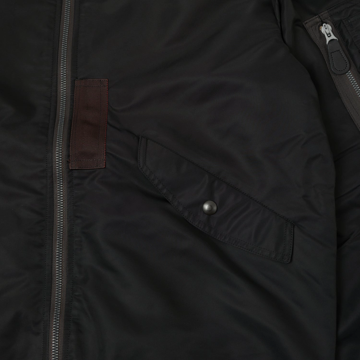 Buzz Rickson's x William Gibson L-2B Flight Jacket 'Long' - Black Office Comfort Dual Zip Functionality