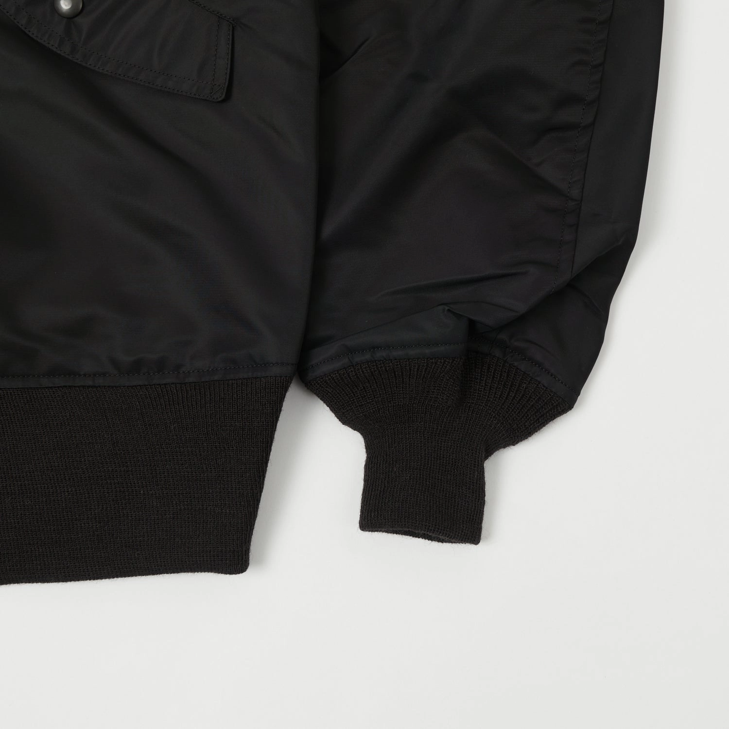 HemLock Adjustment System Quiet Color Buzz Rickson's x William Gibson L-2B Flight Jacket 'Long' - Black