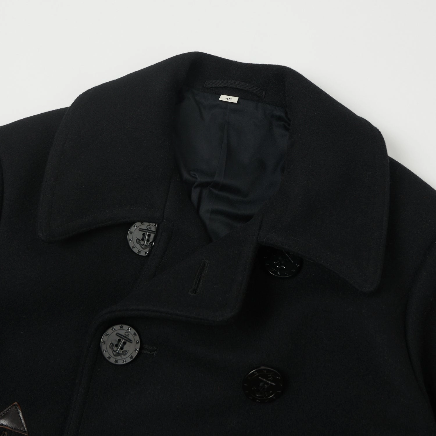 GloveFriendly Cuff Design shopping Buzz Rickson x William Gibson U.S. Navy Pea Coat - Black