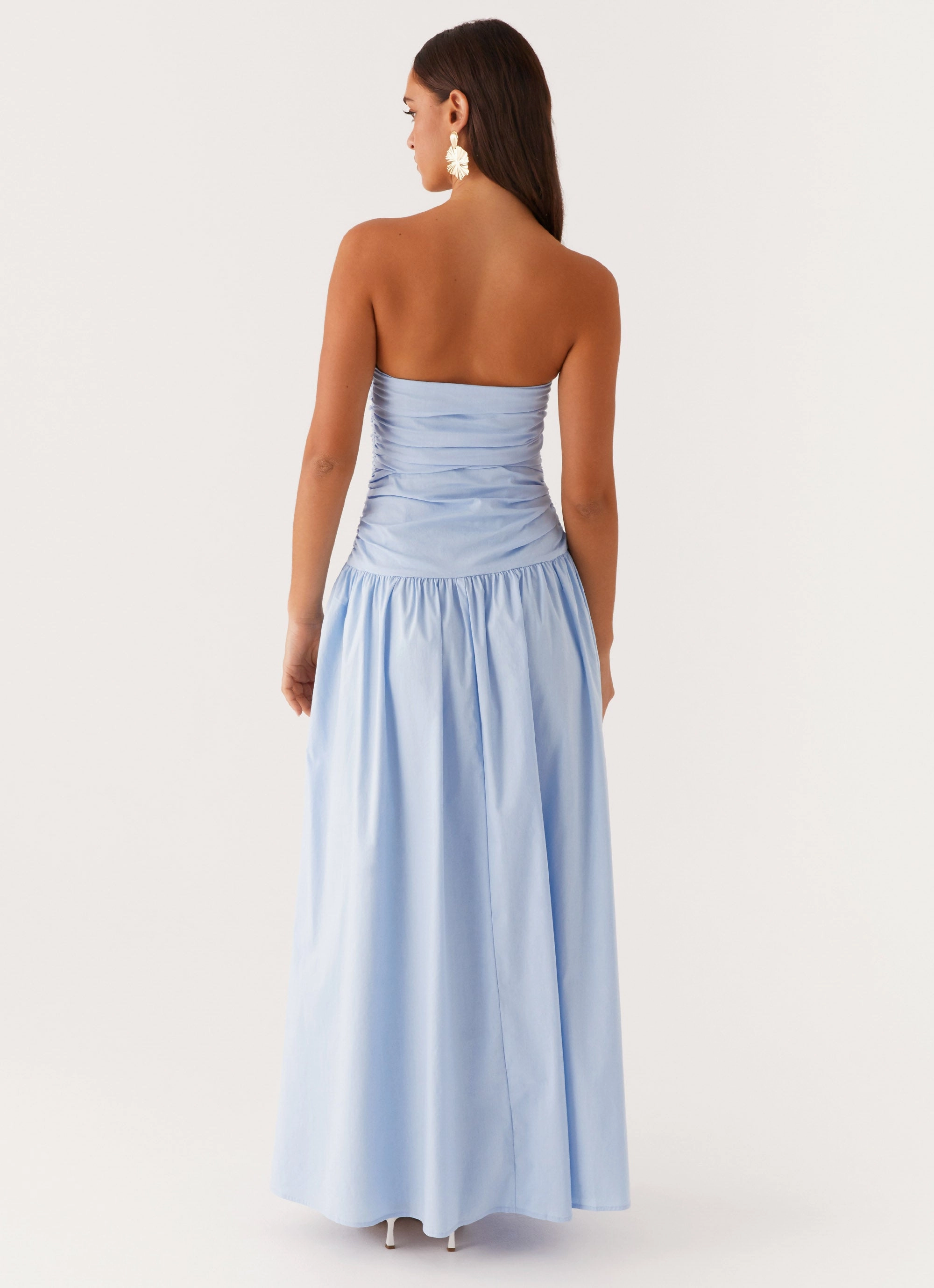 Carmel Maxi Dress - Blue Chilly Comfort