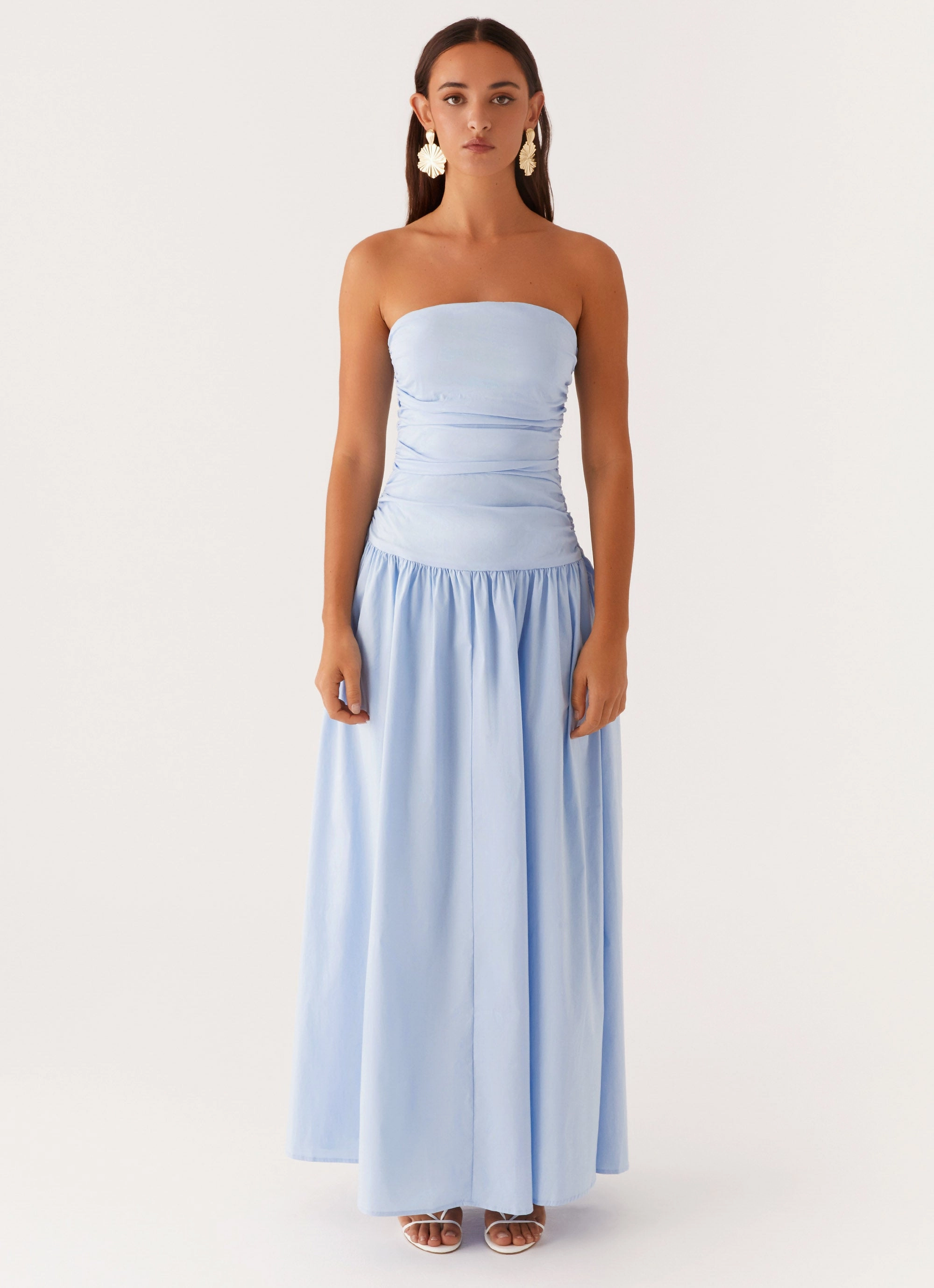 Carmel Maxi Dress - Blue Elegant Look