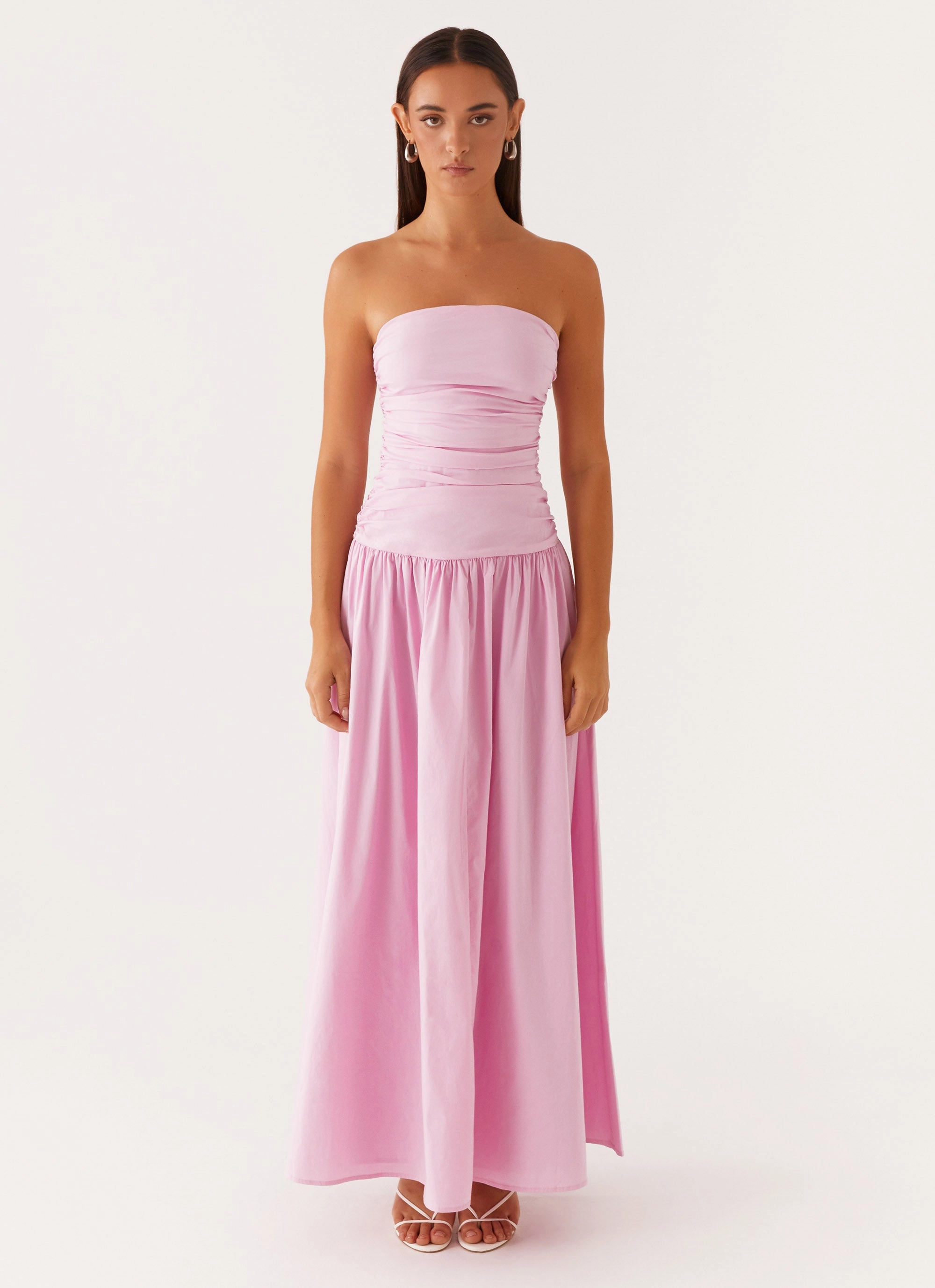 Everyday Comfort Wear Relax Layers Carmel Maxi Dress - Pink