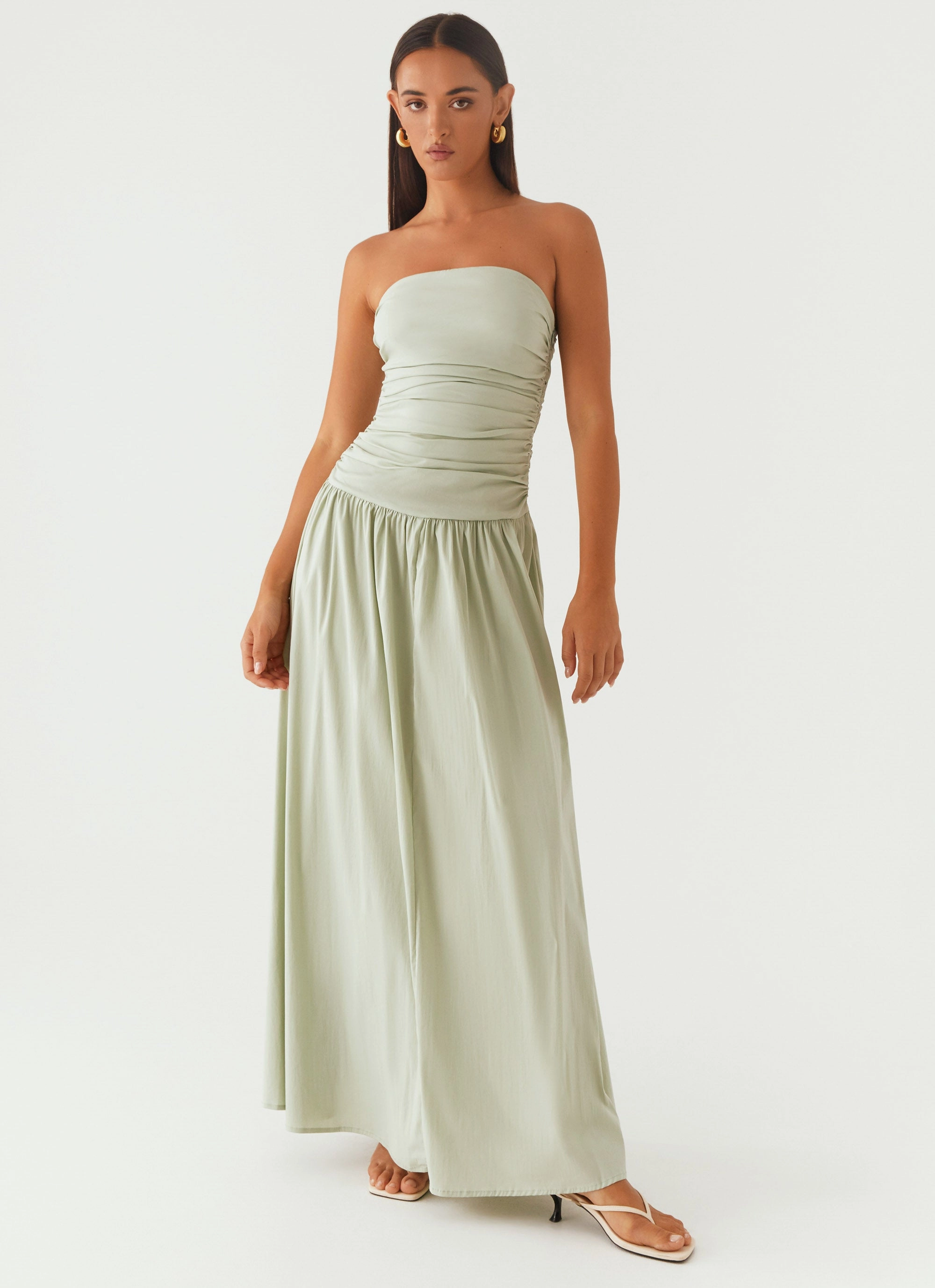 Carmel Maxi Dress - Sage Chilly Day Comfort