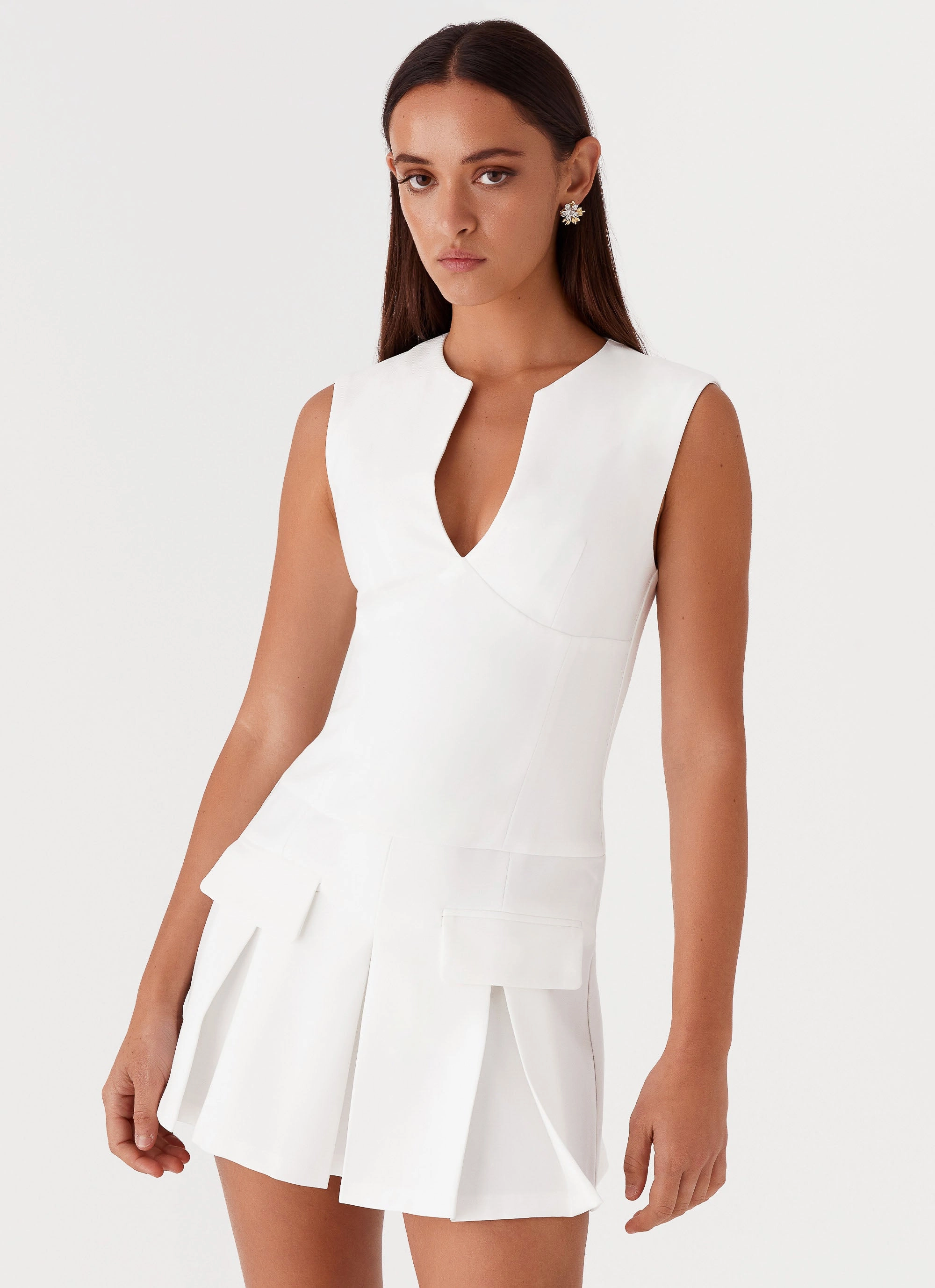Cassia Mini Dress - White Kind Light Stylish and Comfortable